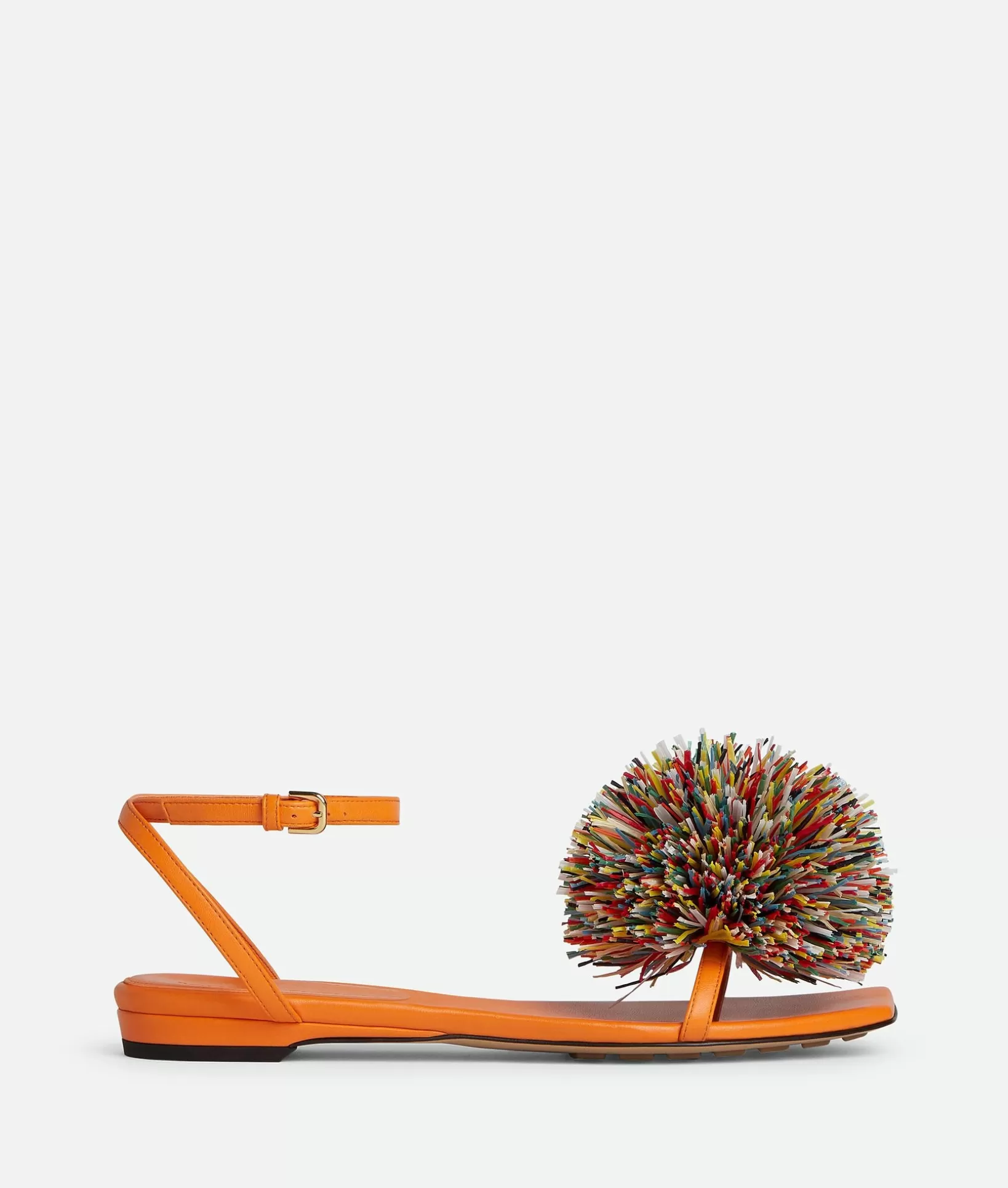 Sandals>Bottega Veneta Adam Flat Sandal Papaya / Multicolor