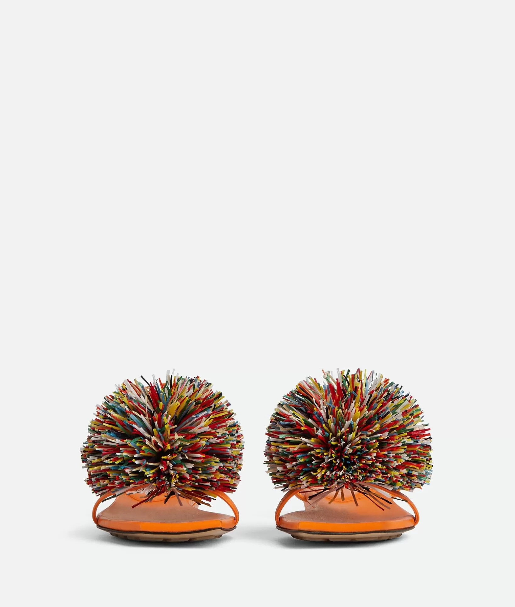 Sandals>Bottega Veneta Adam Flat Sandal Papaya / Multicolor