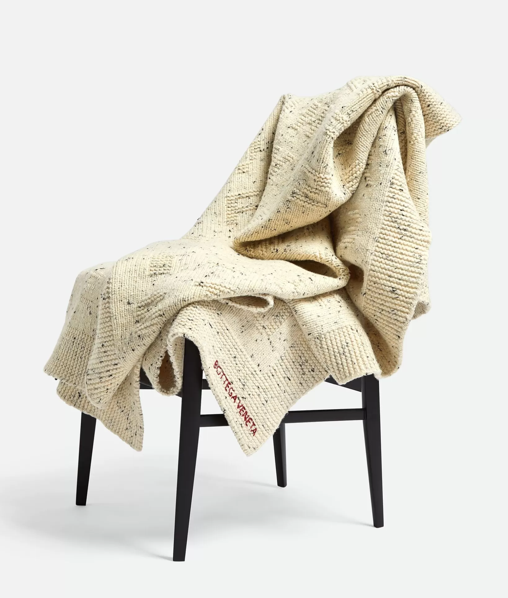 Blankets>Bottega Veneta Alphabet Blanket Ecru'