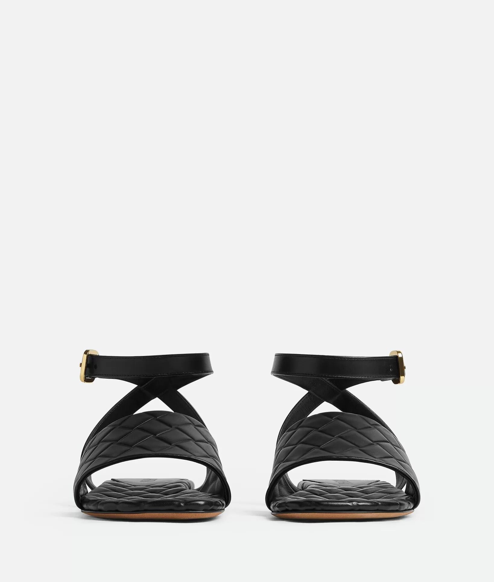 Sandals>Bottega Veneta Amy Flat Sandal Black