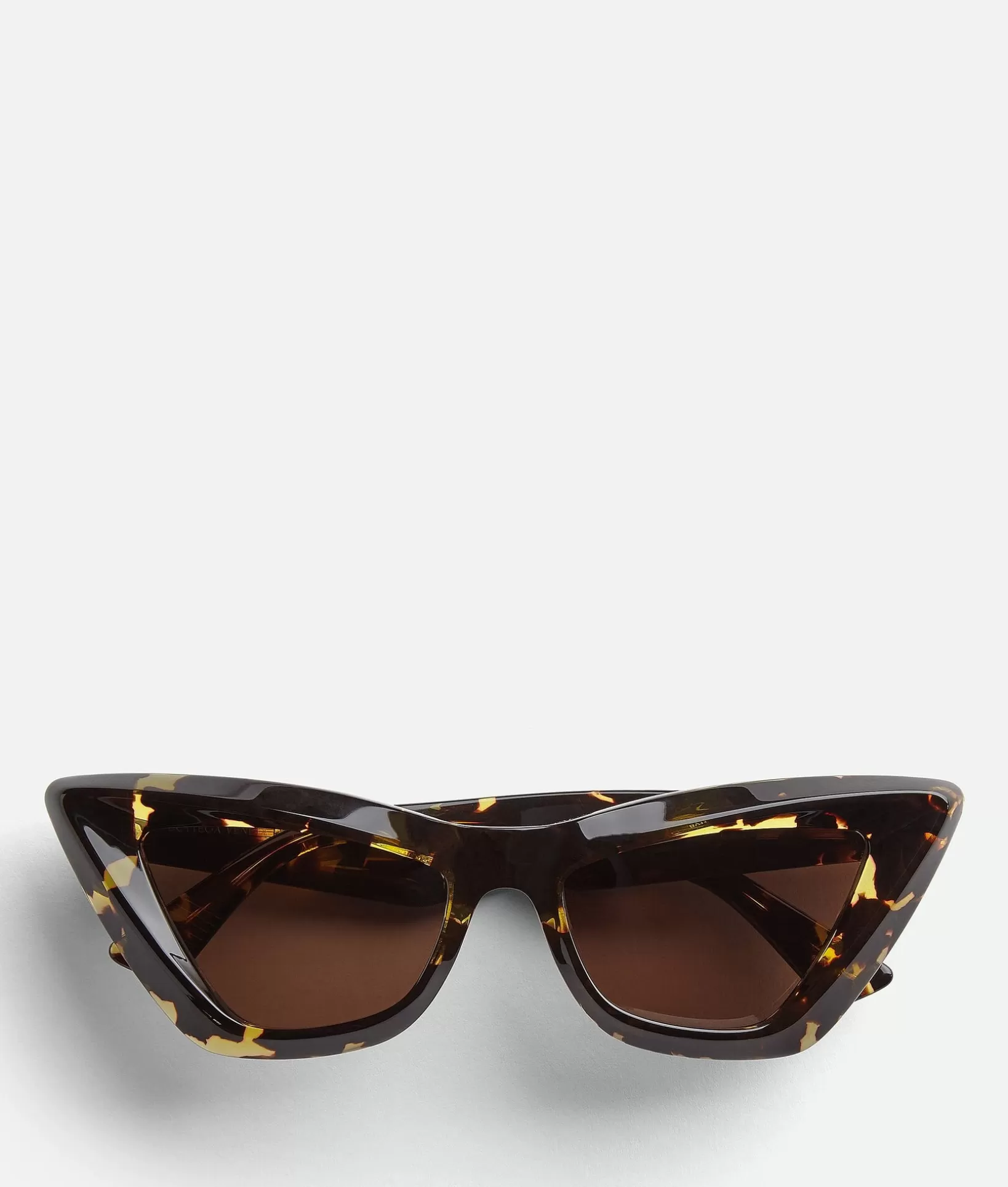 Sunglasses | Sunglasses>Bottega Veneta Angle Acetate Pointed Cat Eye Sunglasses Havana / Brown