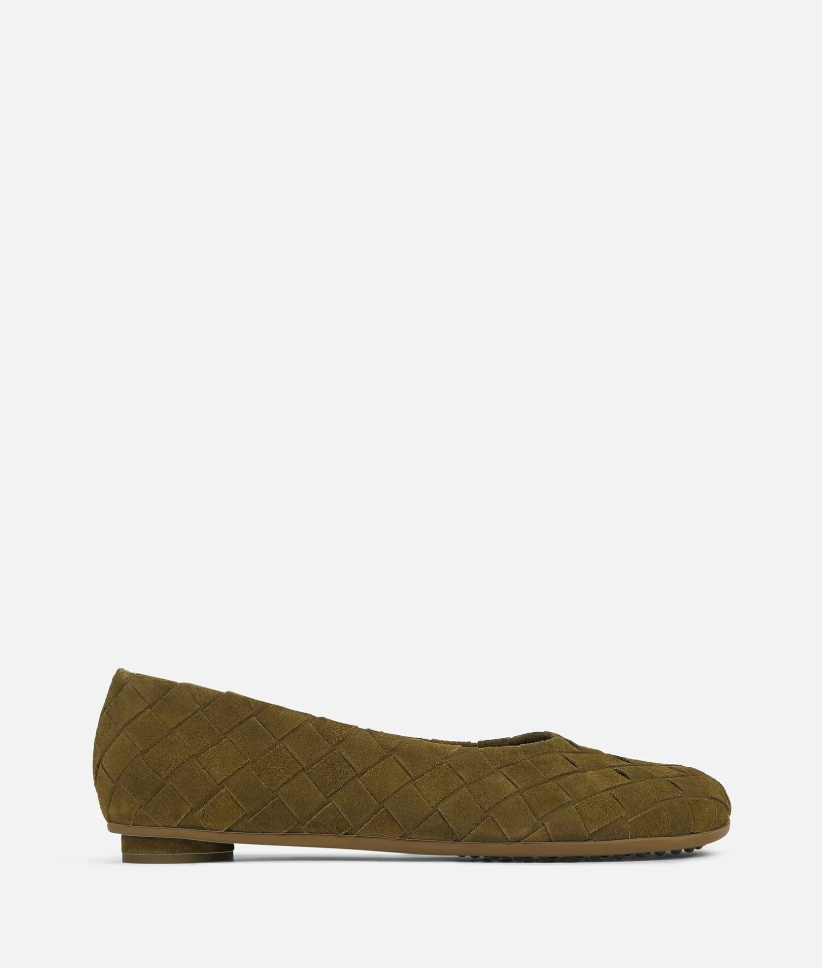 Flats>Bottega Veneta Atomic Ballerina Olive oil