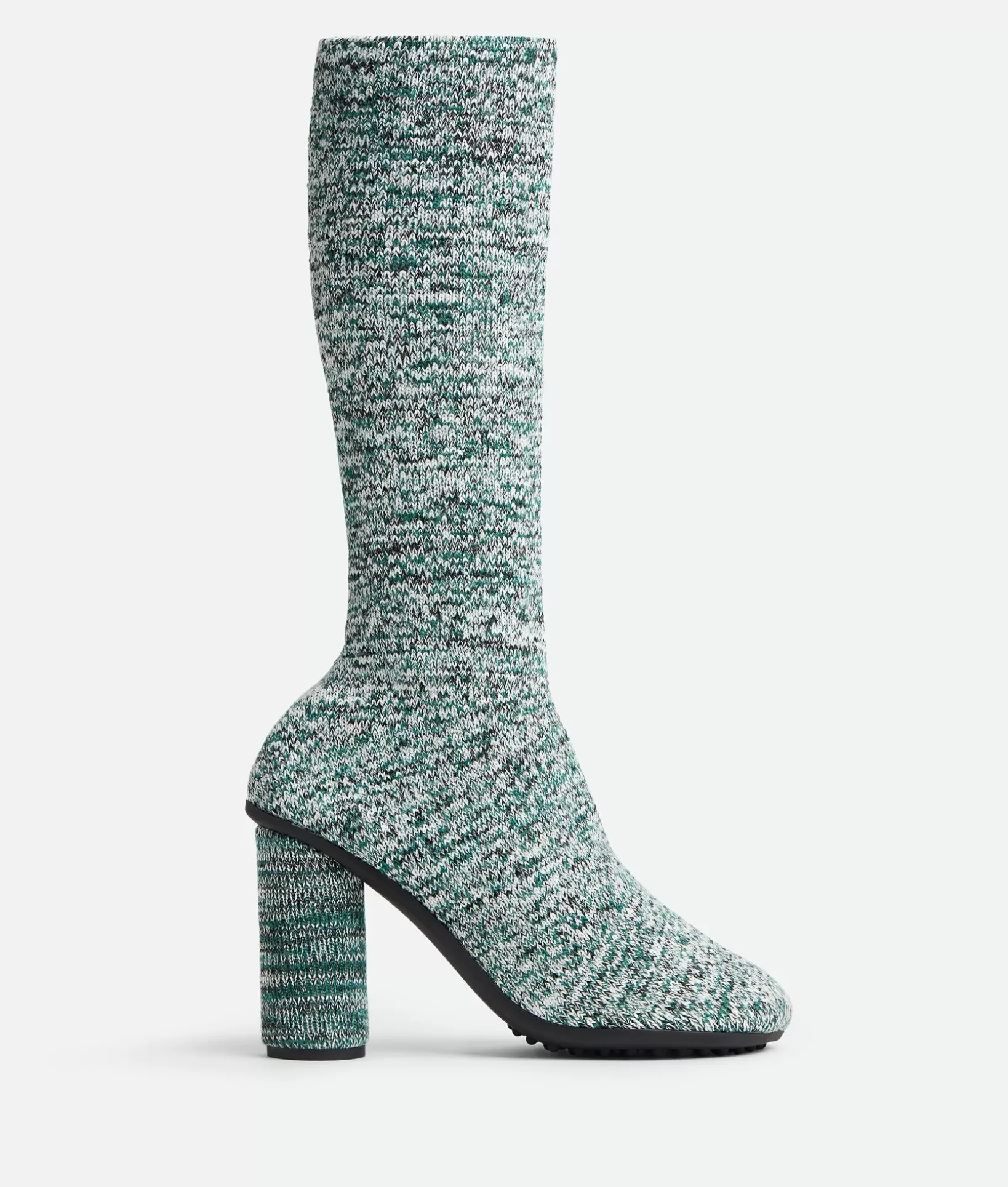 Boots>Bottega Veneta Atomic Boot White/ black/ emerald green