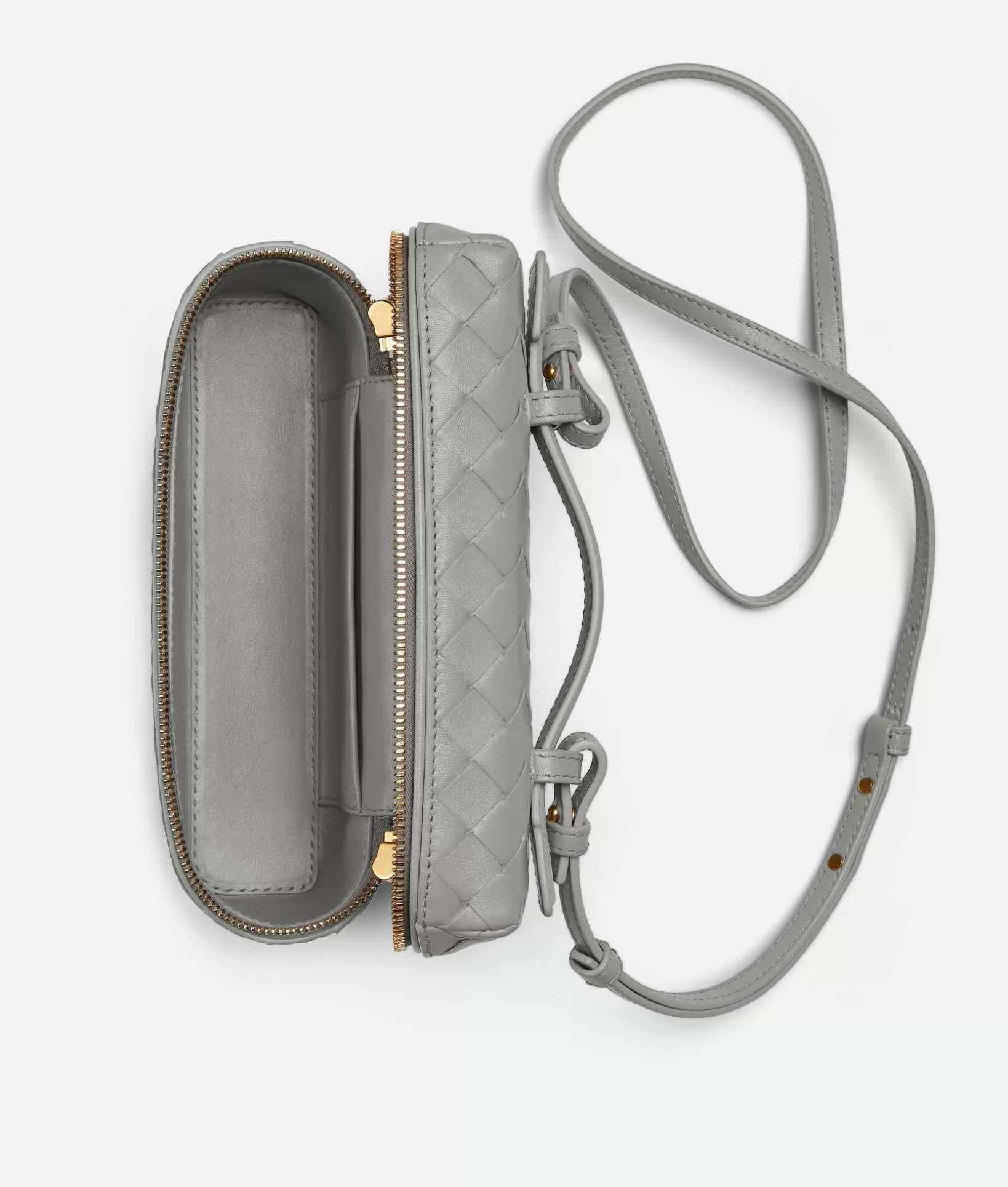 Crossbody | Mini>Bottega Veneta Bang Bang Vanity Case Sterling