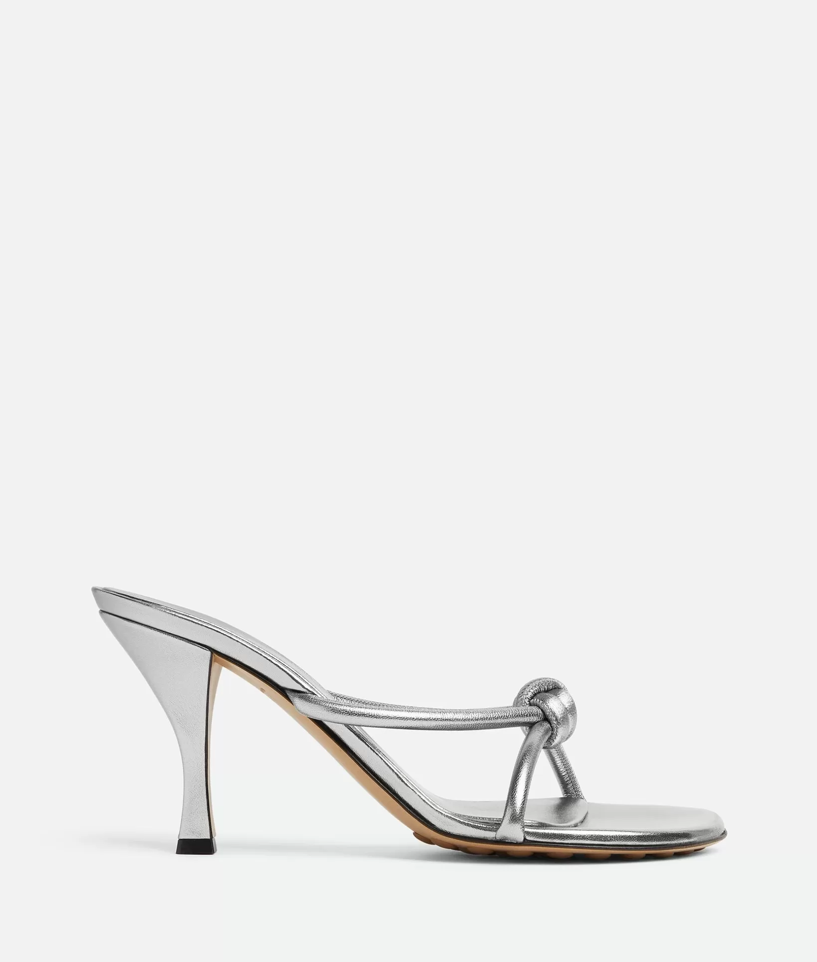 Sandals>Bottega Veneta Blink Mule Silver