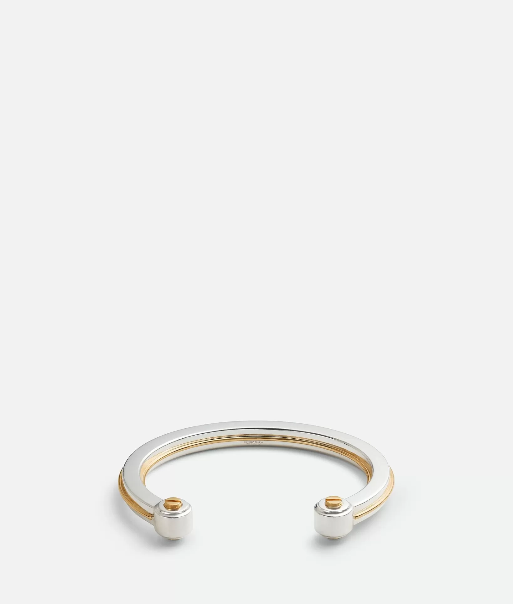 Bracelets>Bottega Veneta Bolt Cuff Bracelet Silver/yellow gold