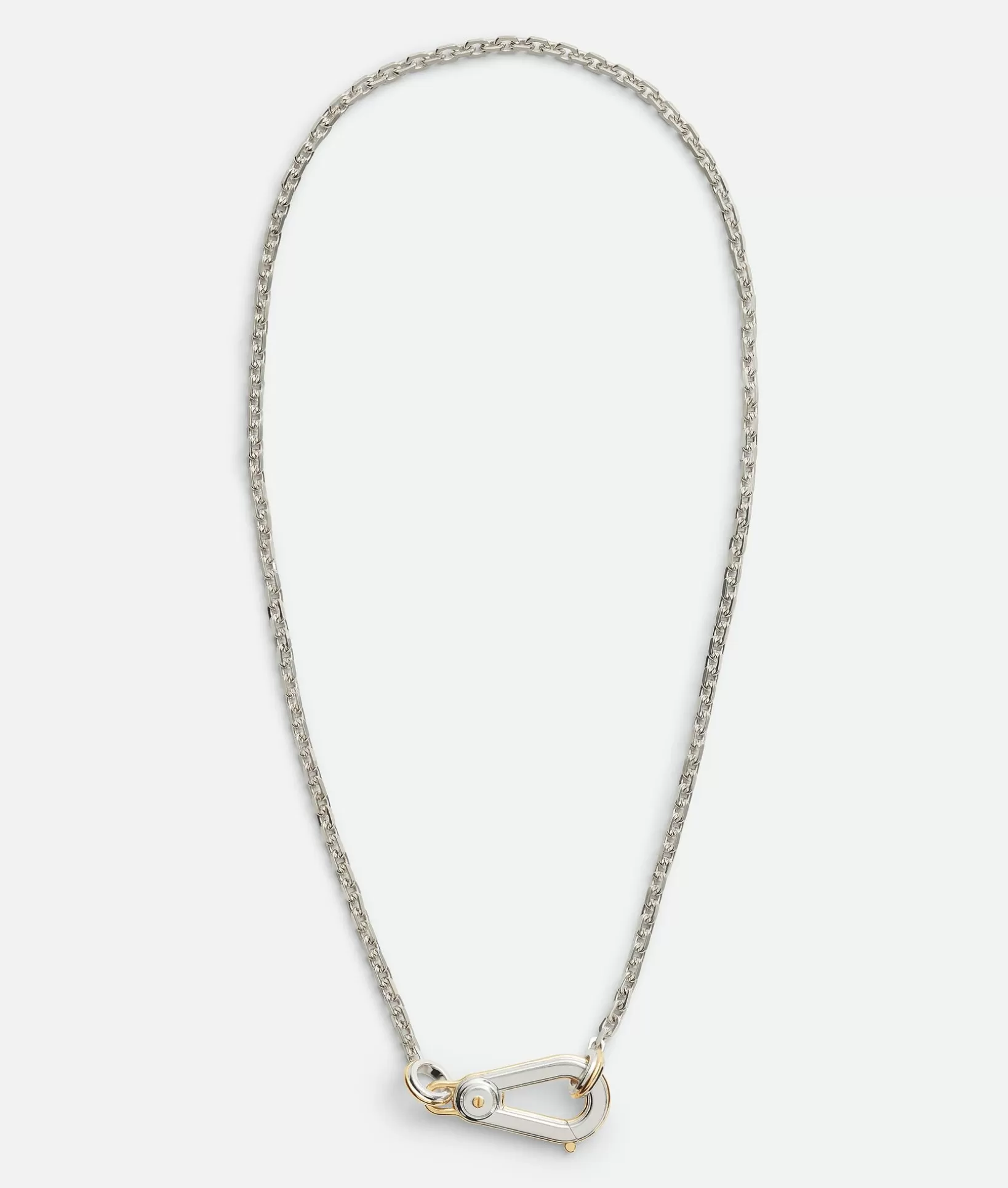 Necklaces>Bottega Veneta Bolt Necklace Silver/yellow gold