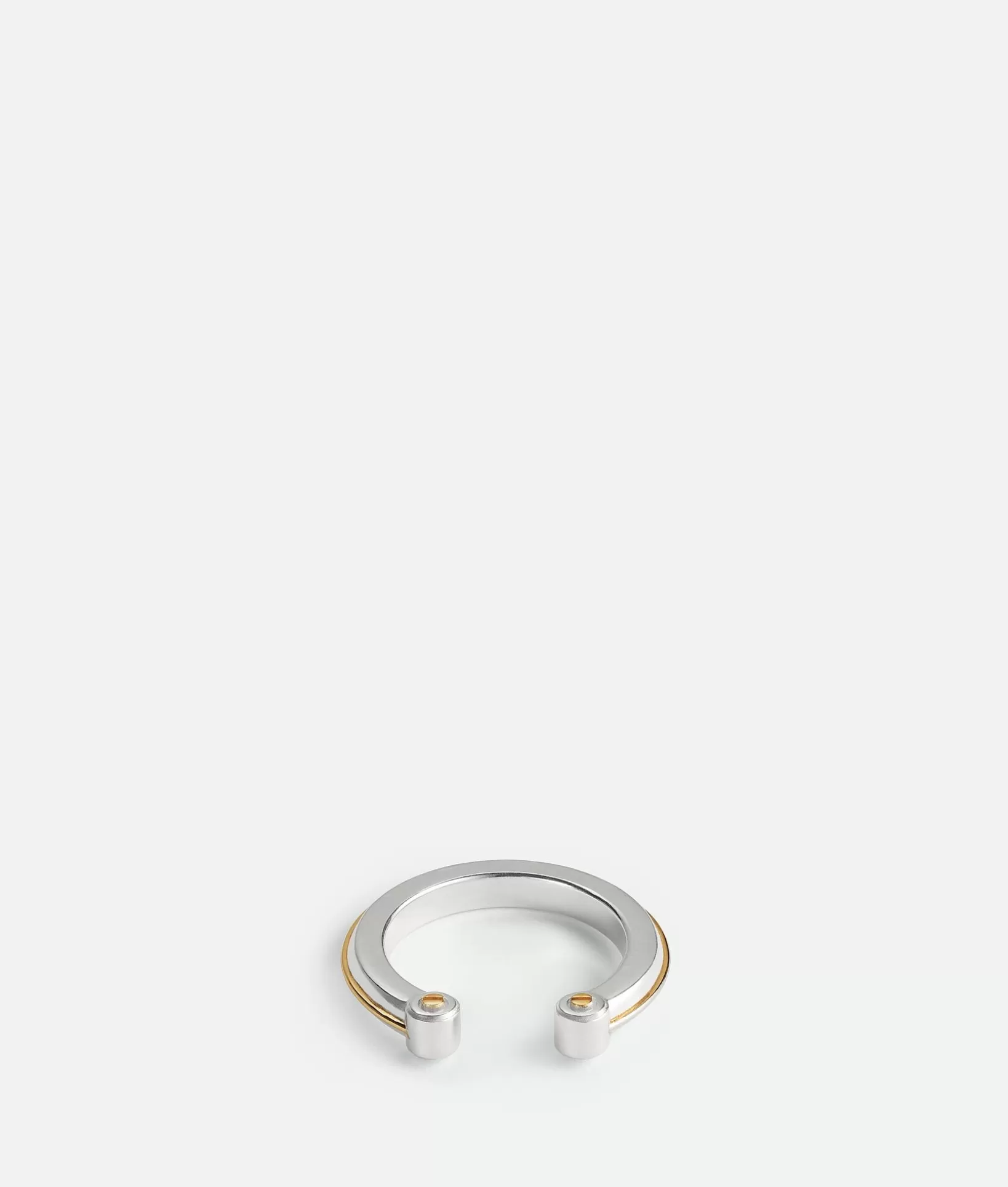 Rings>Bottega Veneta Bolt Ring Silver/yellow gold