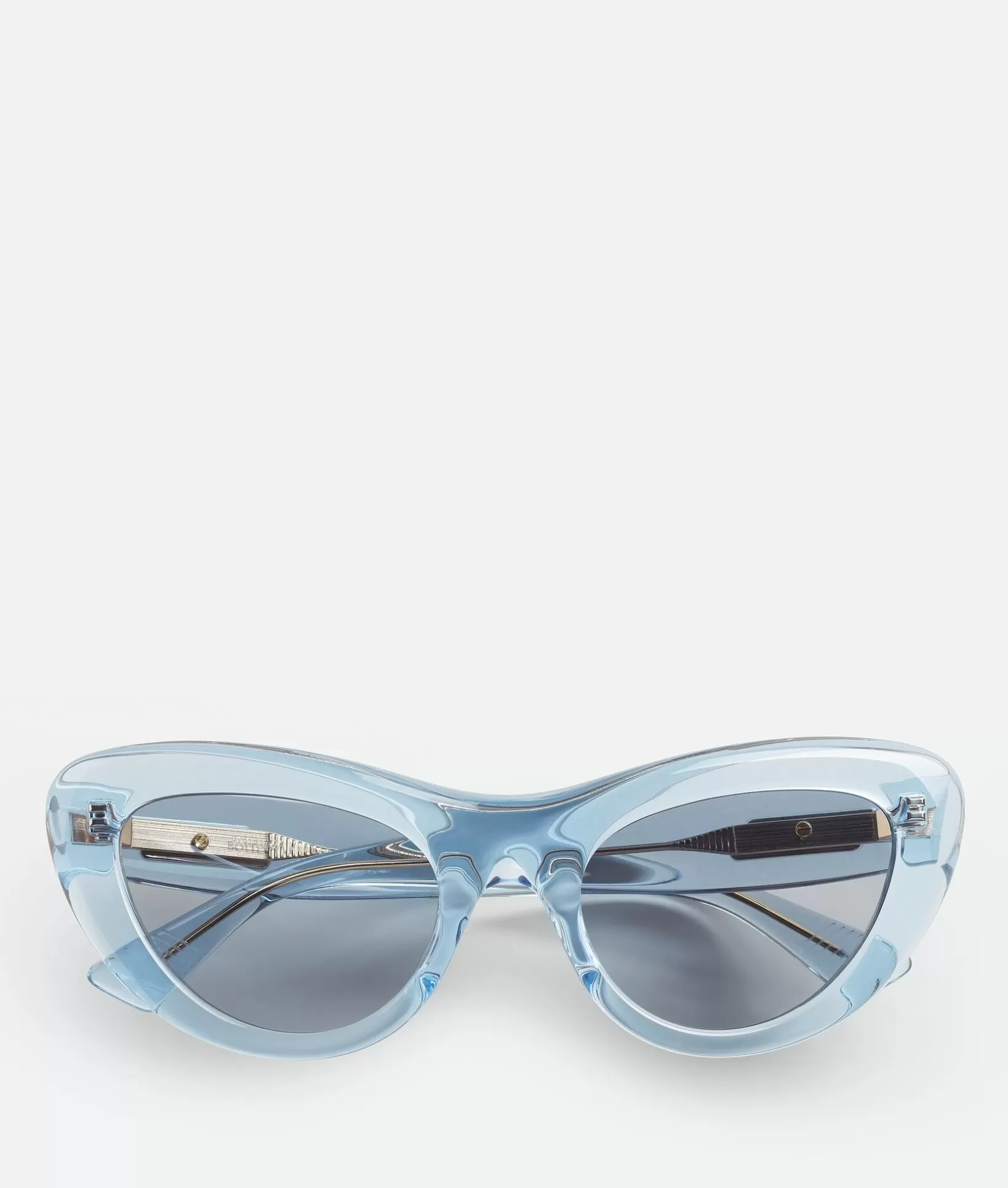 Sunglasses>Bottega Veneta Bombe Cat Eye Sunglasses Light blue/blue