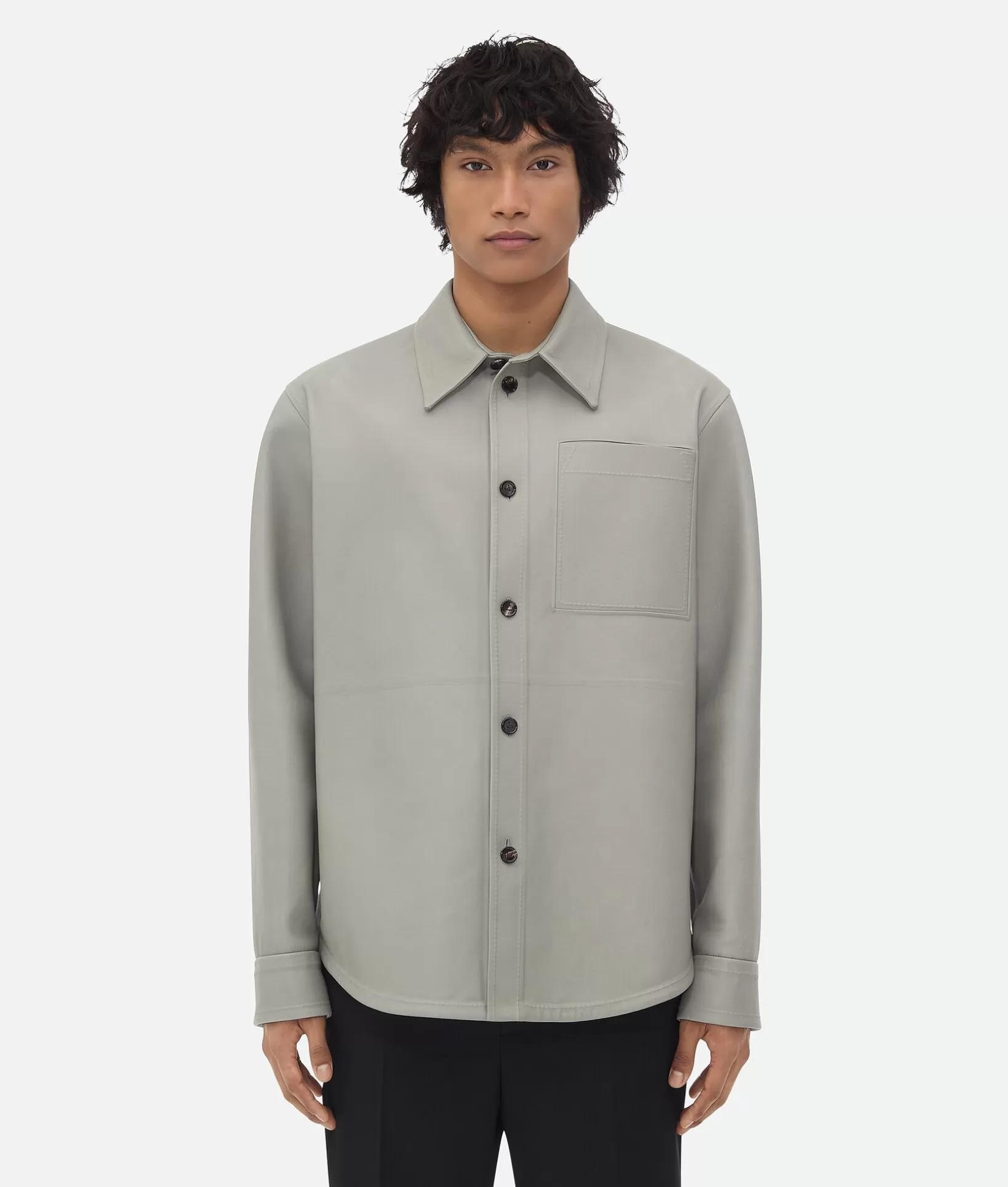 Shirts | Leather>Bottega Veneta Bonded Leather Shirt Seal