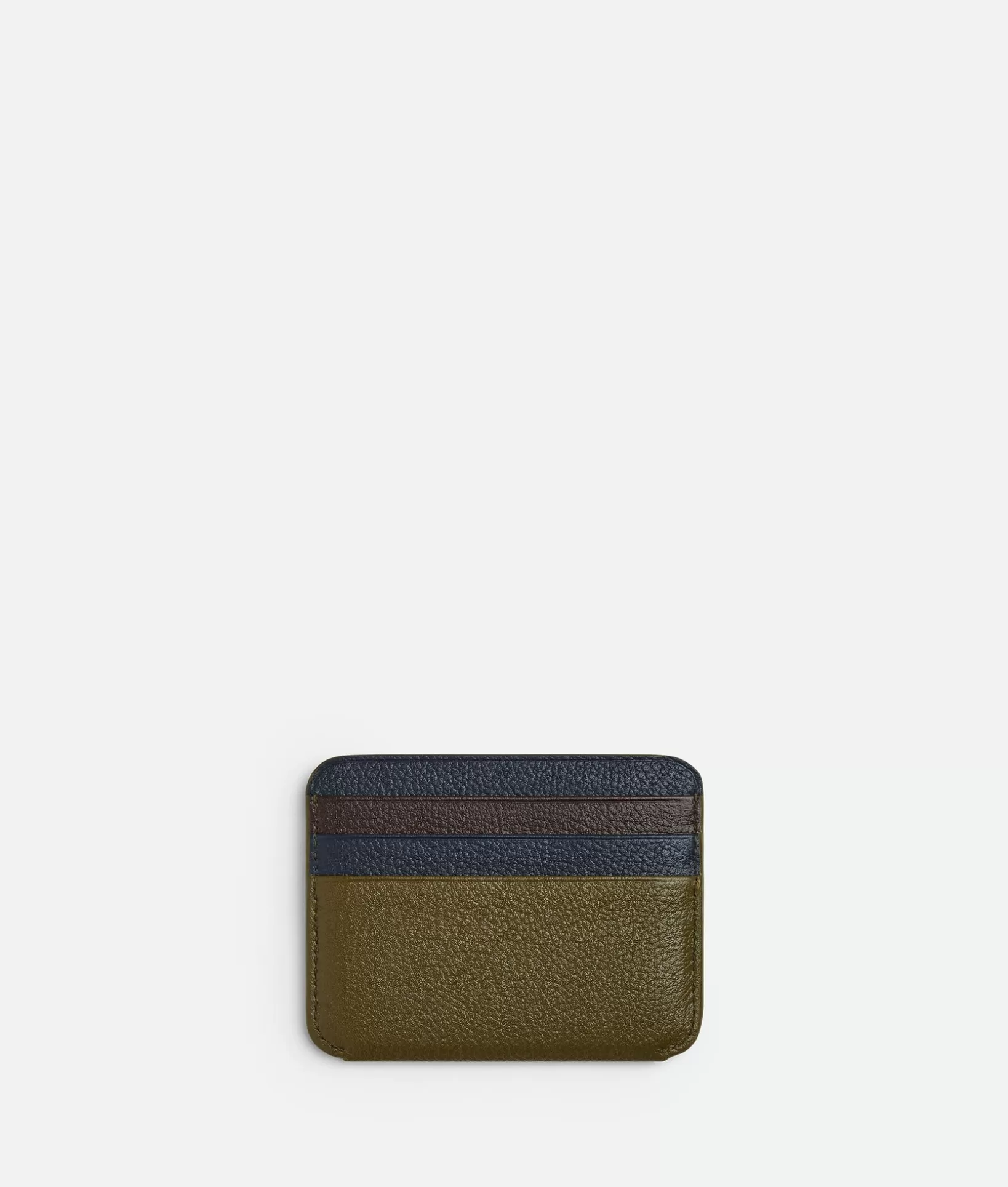 Card Cases>Bottega Veneta Booster Credit Card Case Olive oil/space/fondant