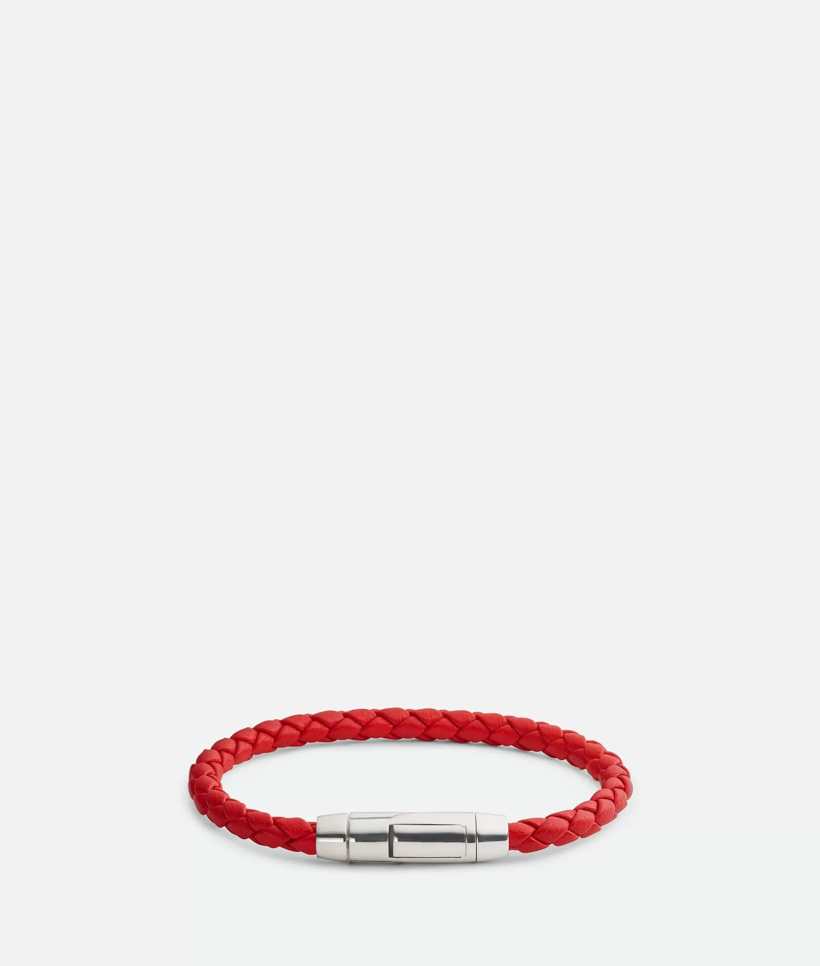 Bracelets | Bracelets>Bottega Veneta Braid Leather Bracelet Redstone