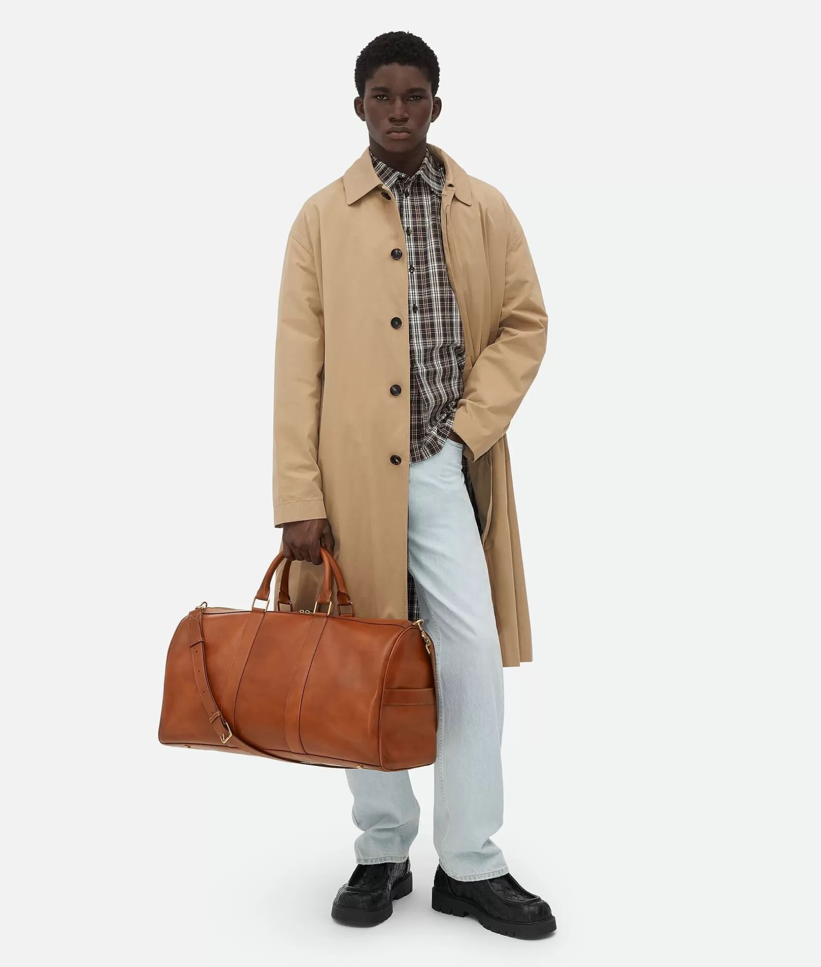 Travel Bags | Travel Bags>Bottega Veneta Cabin Duffle Light wood/dark light wood