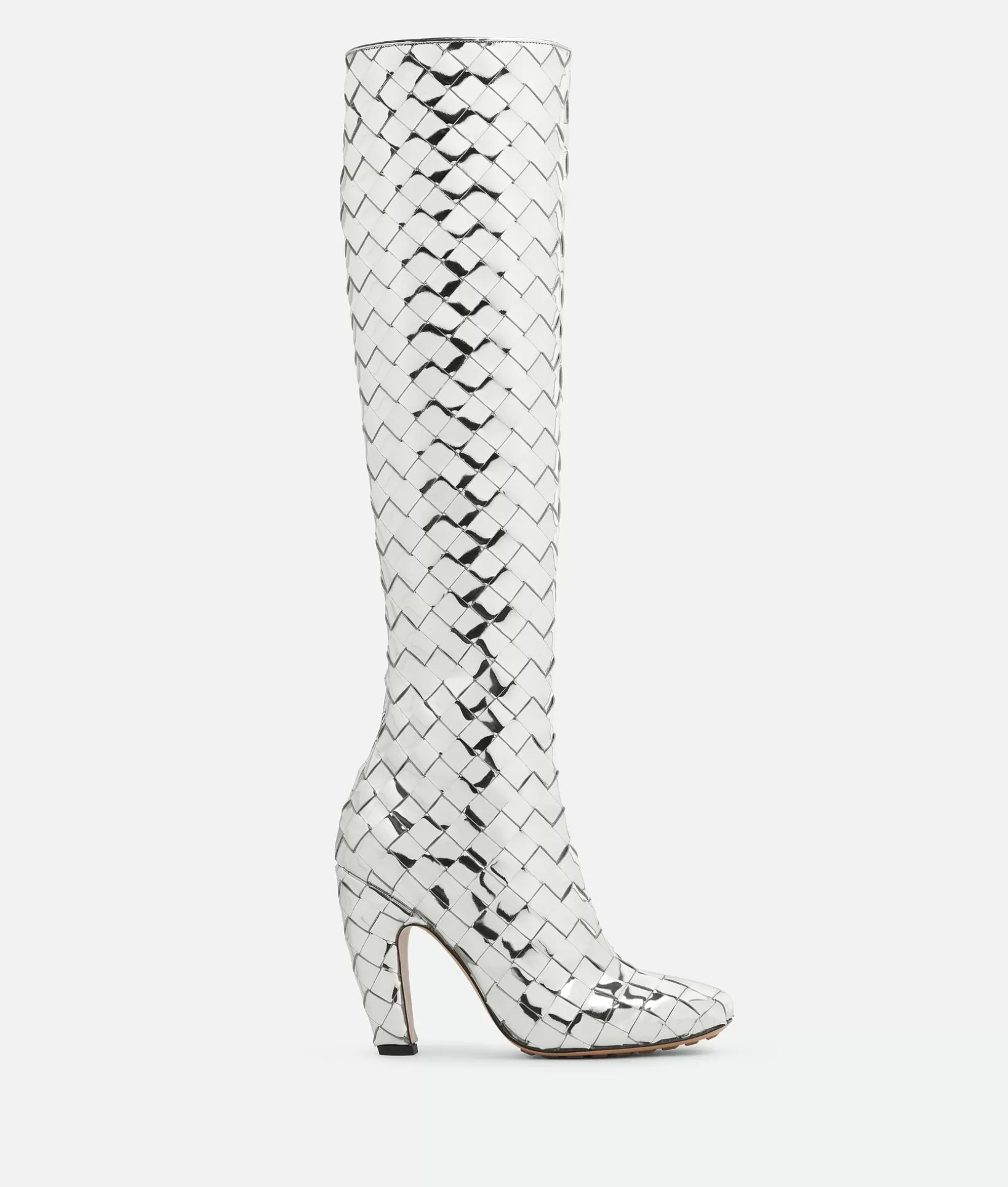 Boots>Bottega Veneta Canalazzo Boot Silver