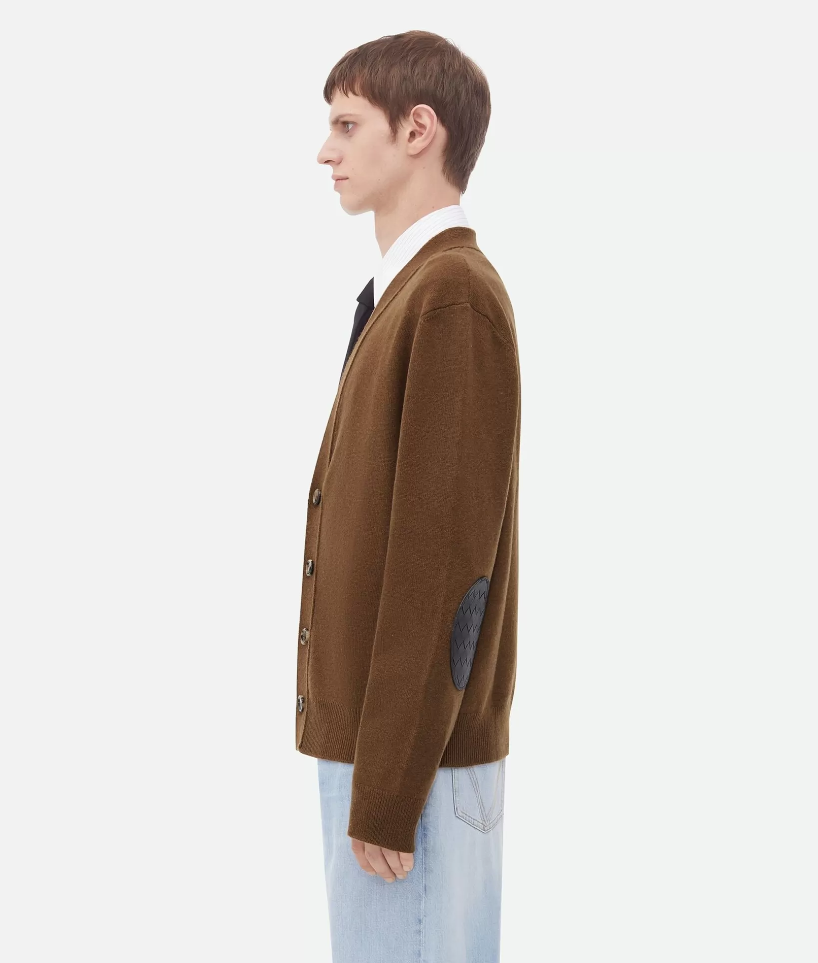 Knitwear>Bottega Veneta Cashmere Cardigan Cedar