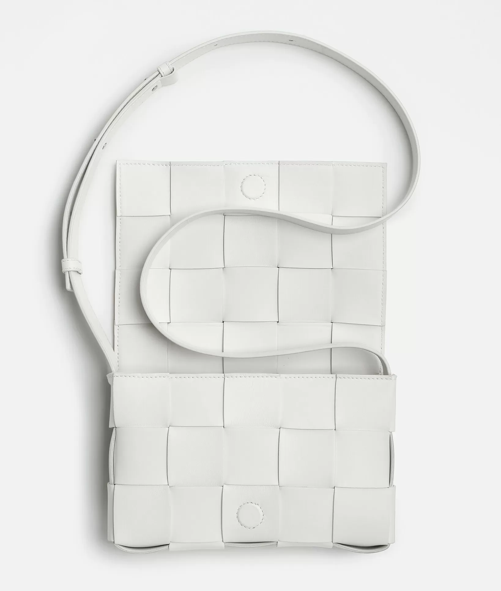 Crossbody>Bottega Veneta Cassette White