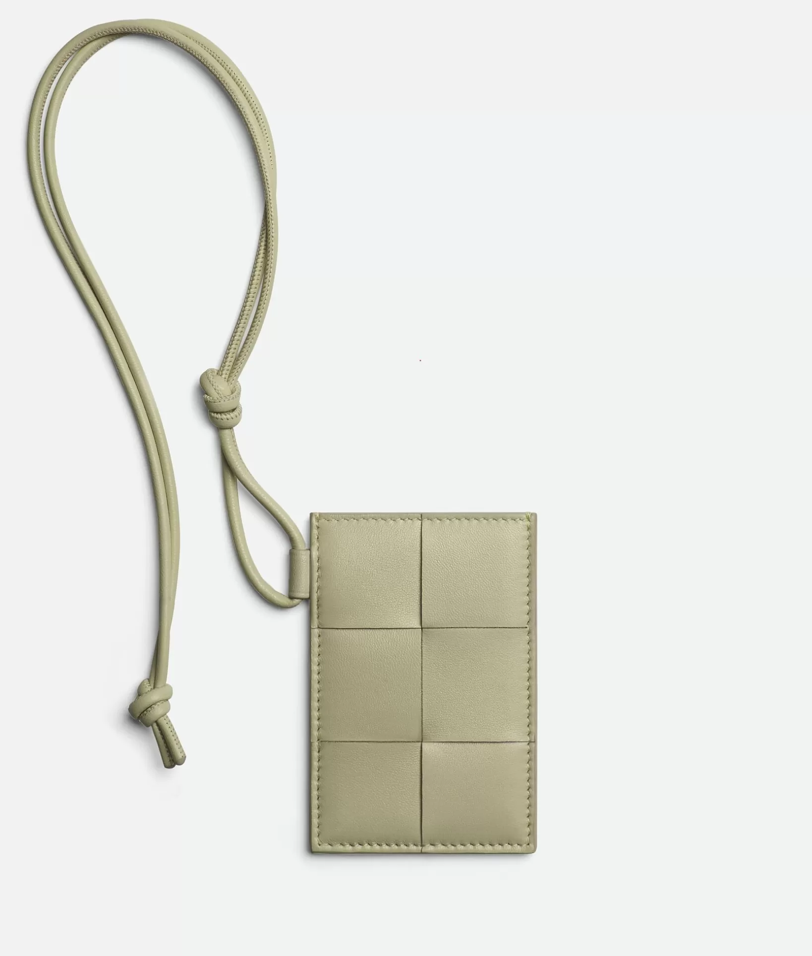 Card Cases>Bottega Veneta Cassette Badge Holder Travertine