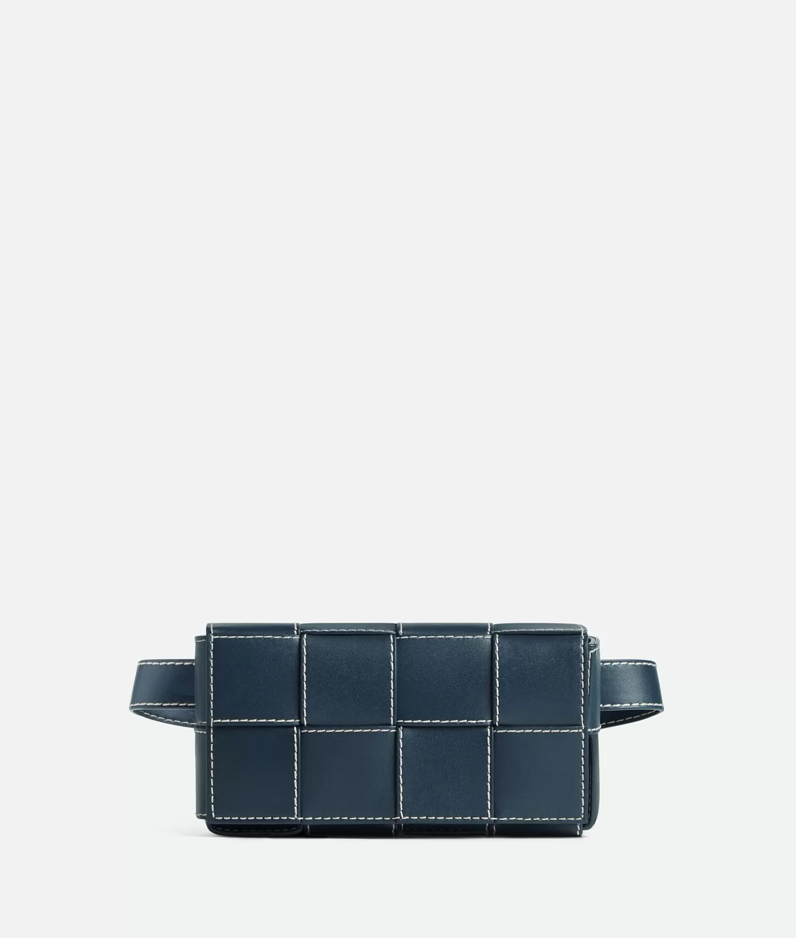 Belt>Bottega Veneta Cassette Belt Bag Deep blue/natural