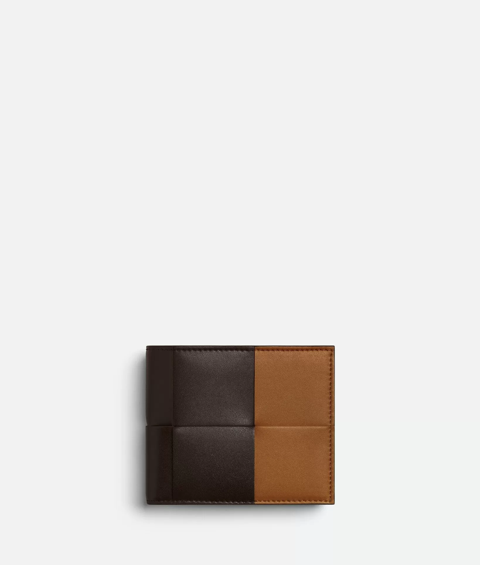 Small Wallets>Bottega Veneta Cassette Bi-Fold Wallet Fondant/wood