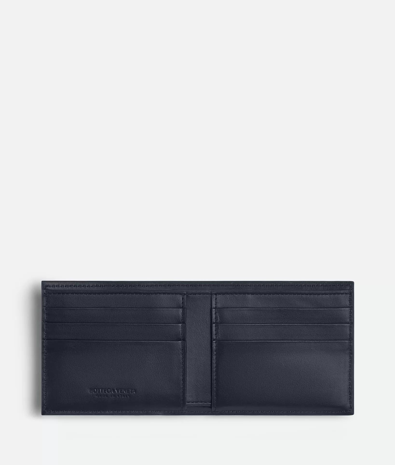 Small Wallets>Bottega Veneta Cassette Bi-Fold Wallet Navy/white