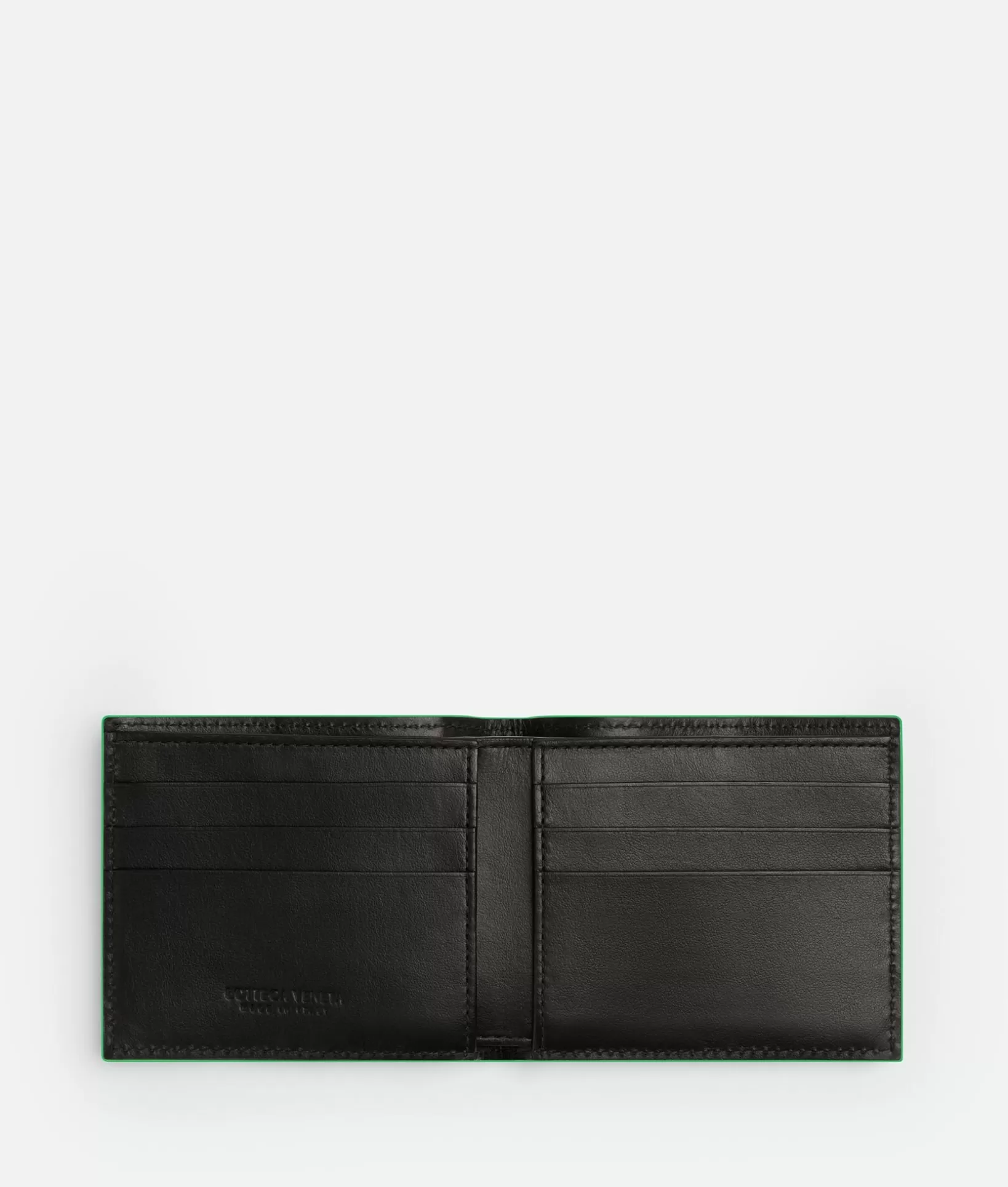 Small Wallets>Bottega Veneta Cassette Bi-Fold Wallet Black / Parakeet