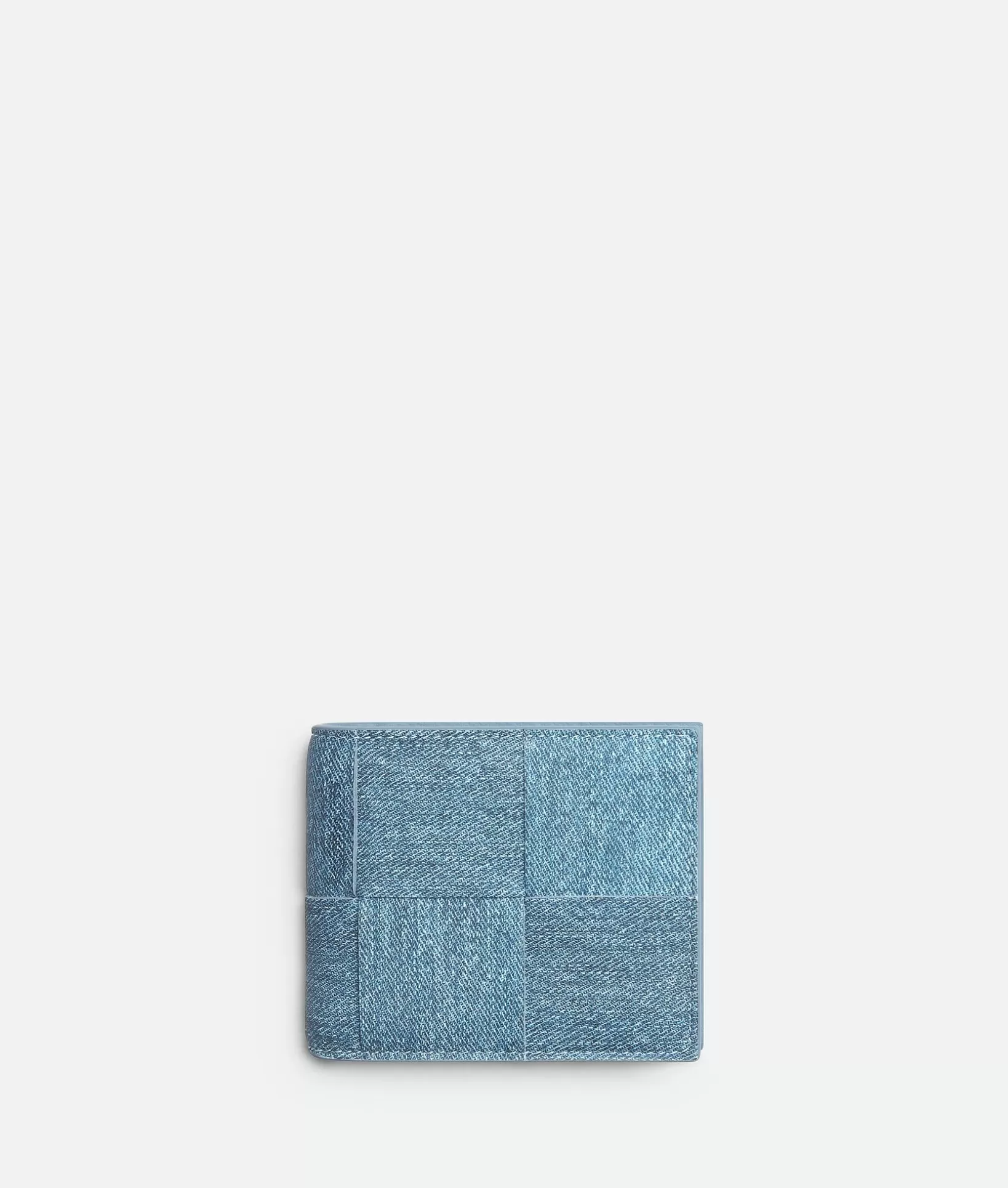 Small Wallets>Bottega Veneta Cassette Bi-Fold Wallet With Coin Purse Blue melange/ice