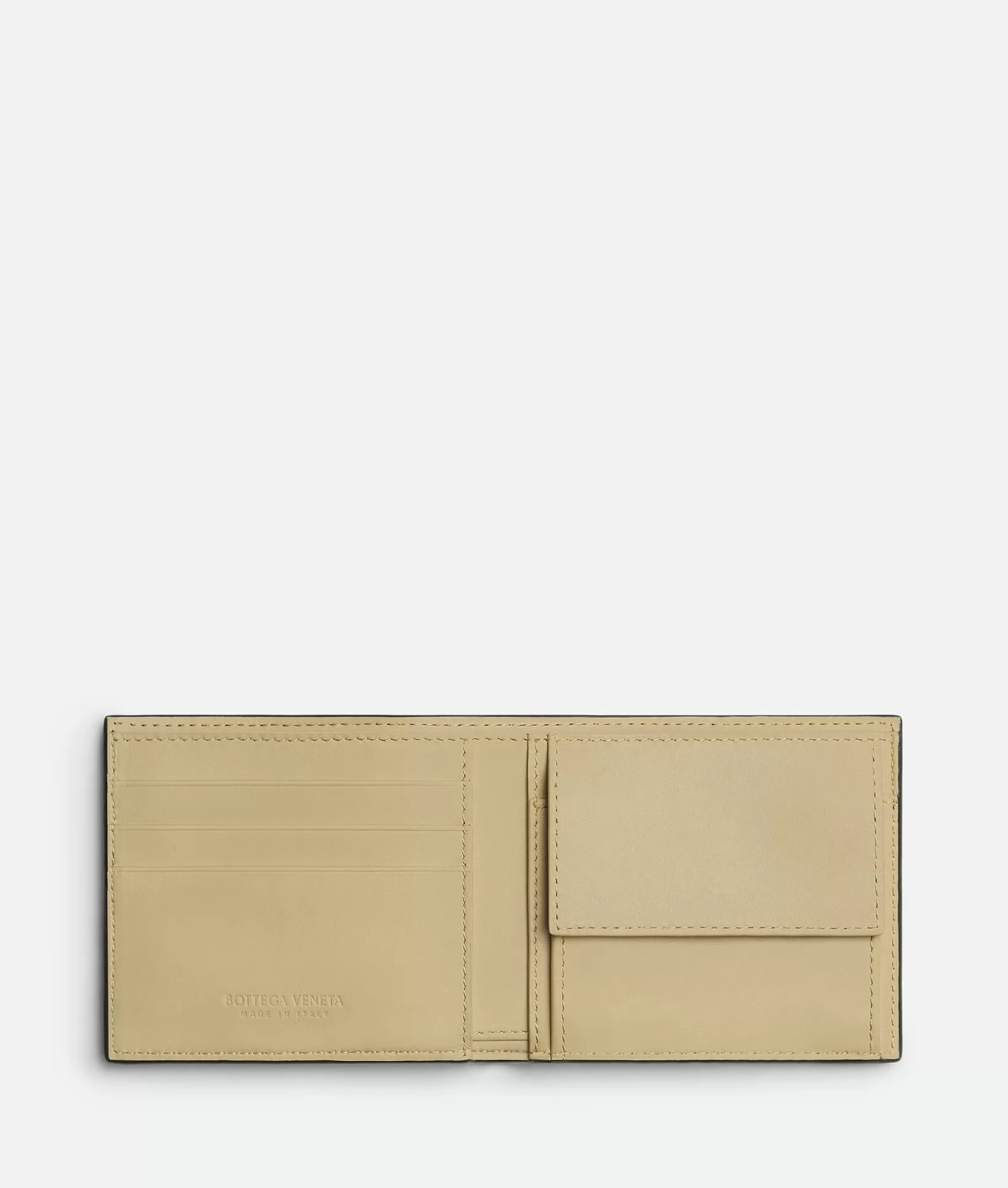 Small Wallets>Bottega Veneta Cassette Bi-Fold Wallet With Coin Purse Kaki/light butterscotch