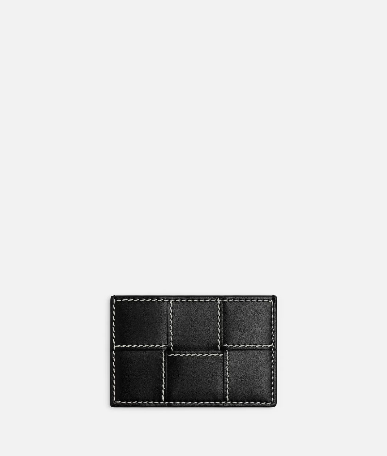 Card Cases>Bottega Veneta Cassette Credit Card Case Black / Natural