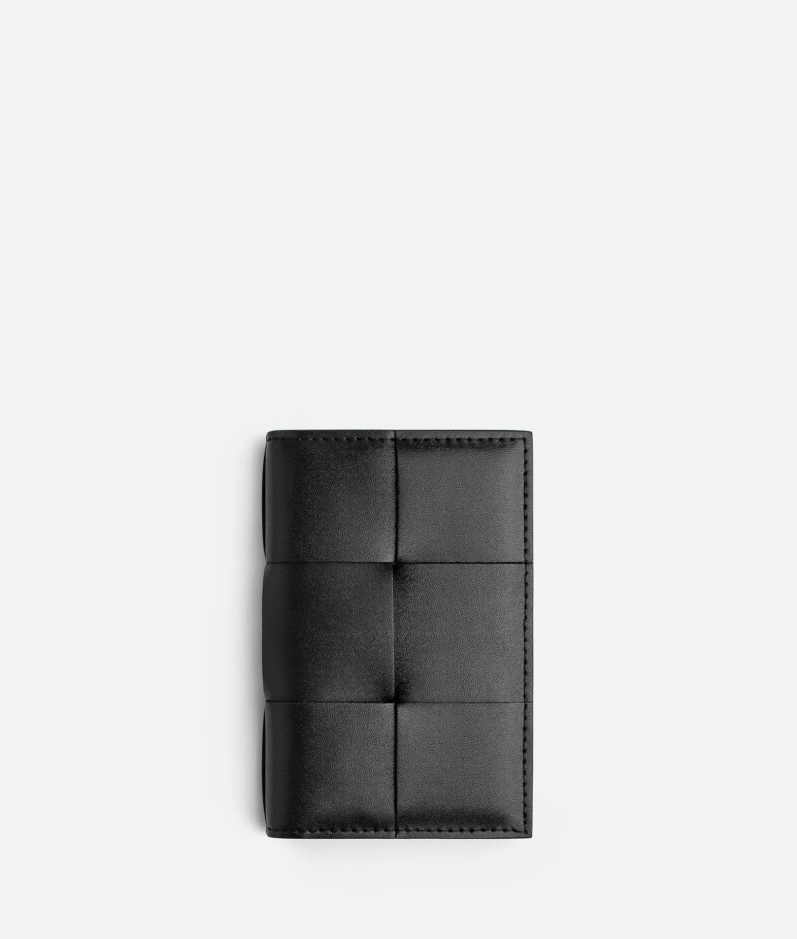 Card Cases>Bottega Veneta Cassette Flap Card Case Black