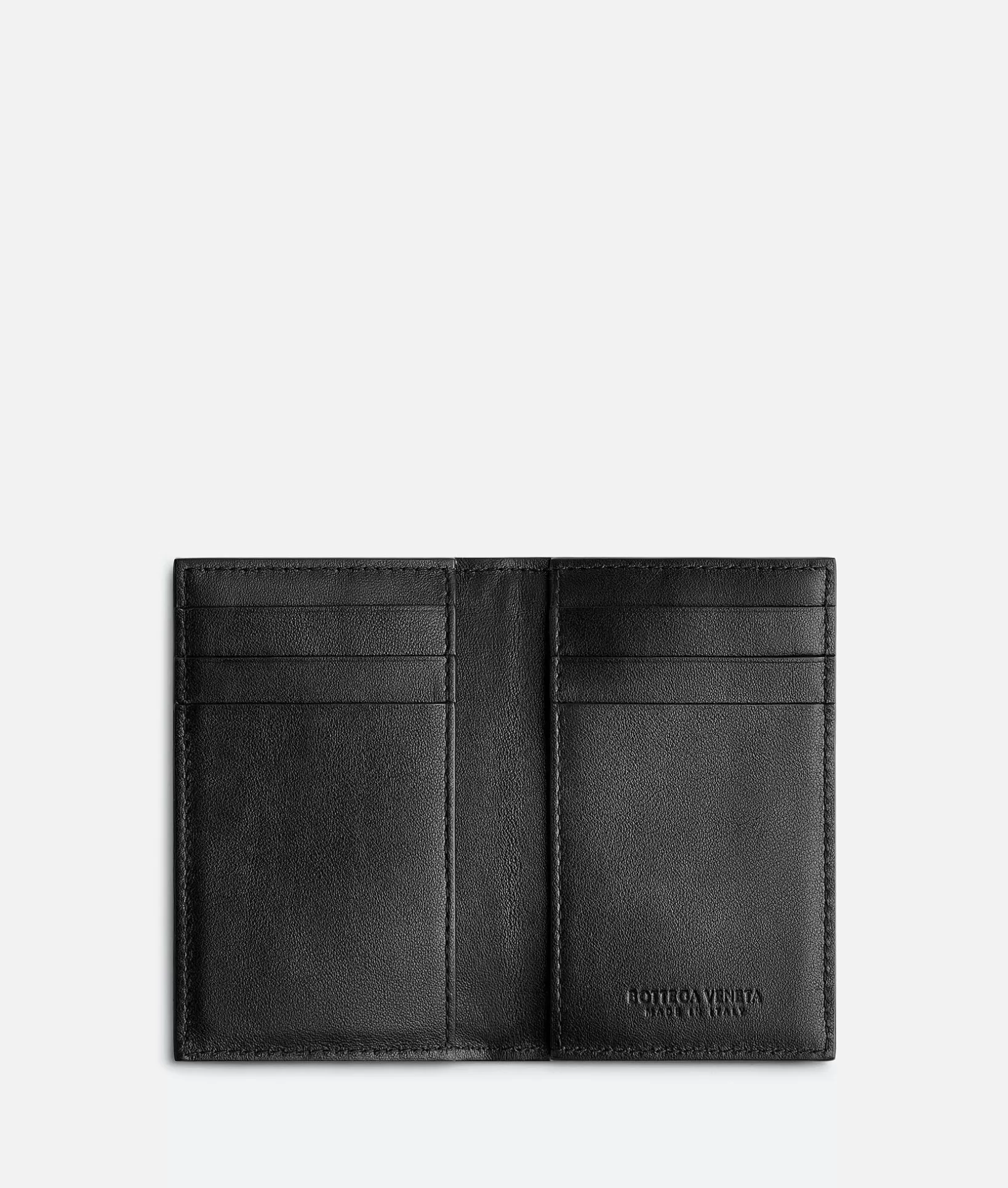 Card Cases>Bottega Veneta Cassette Flap Card Case Black