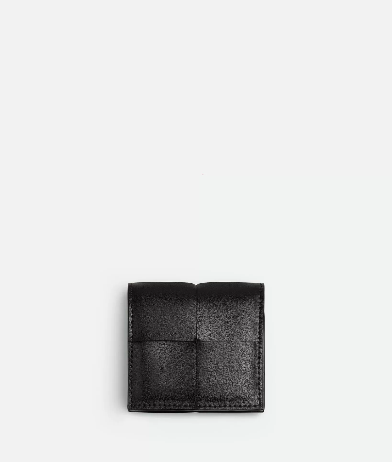 Small Wallets>Bottega Veneta Cassette Folded Coin Purse Black