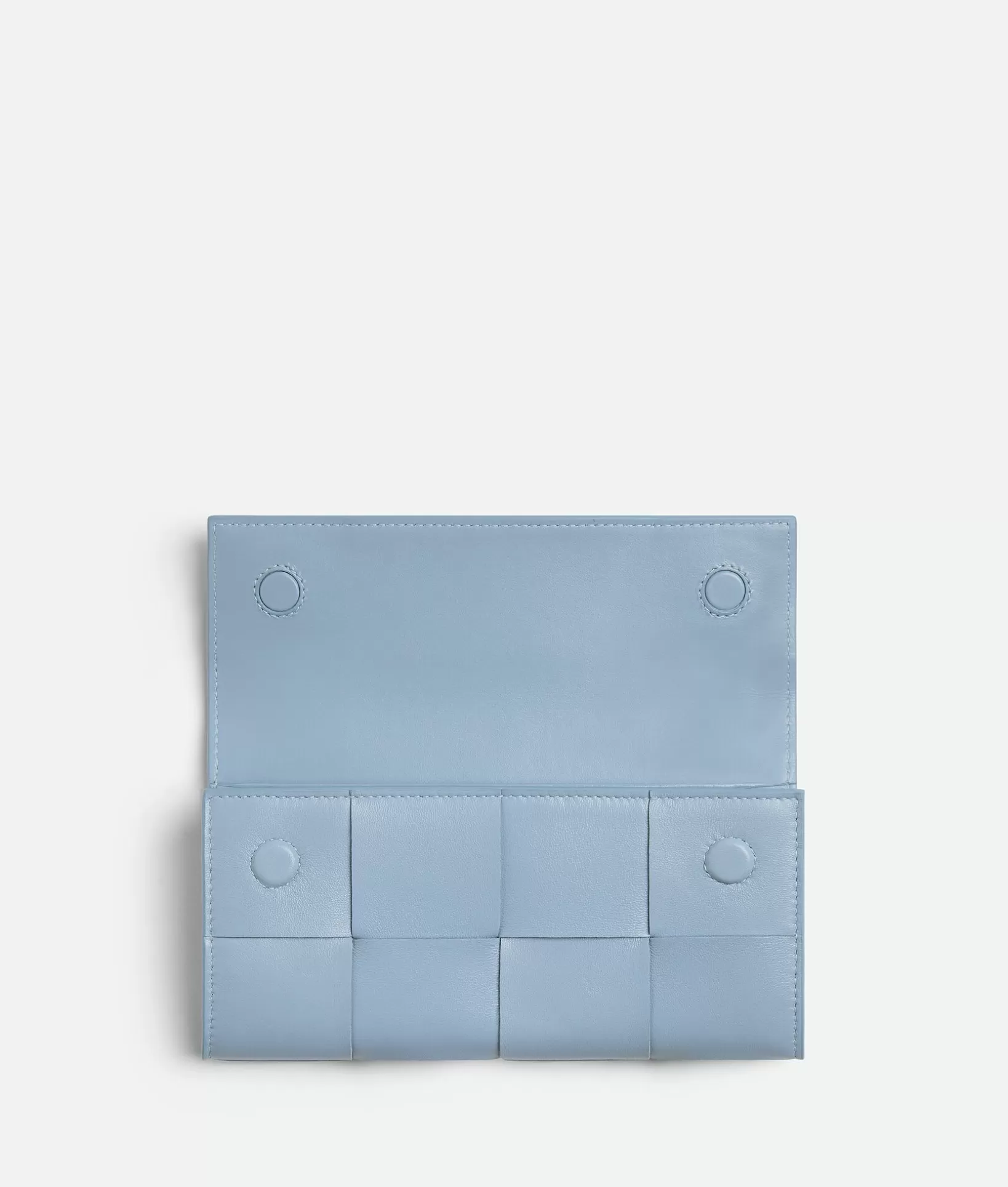 Long Wallets>Bottega Veneta Cassette Large Flap Wallet Ice