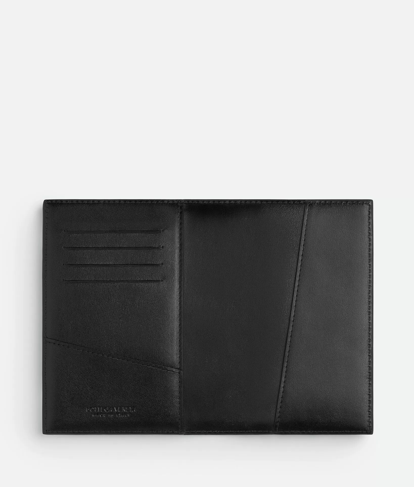 Pouches And Travel Accessories>Bottega Veneta Cassette Passport Case Black