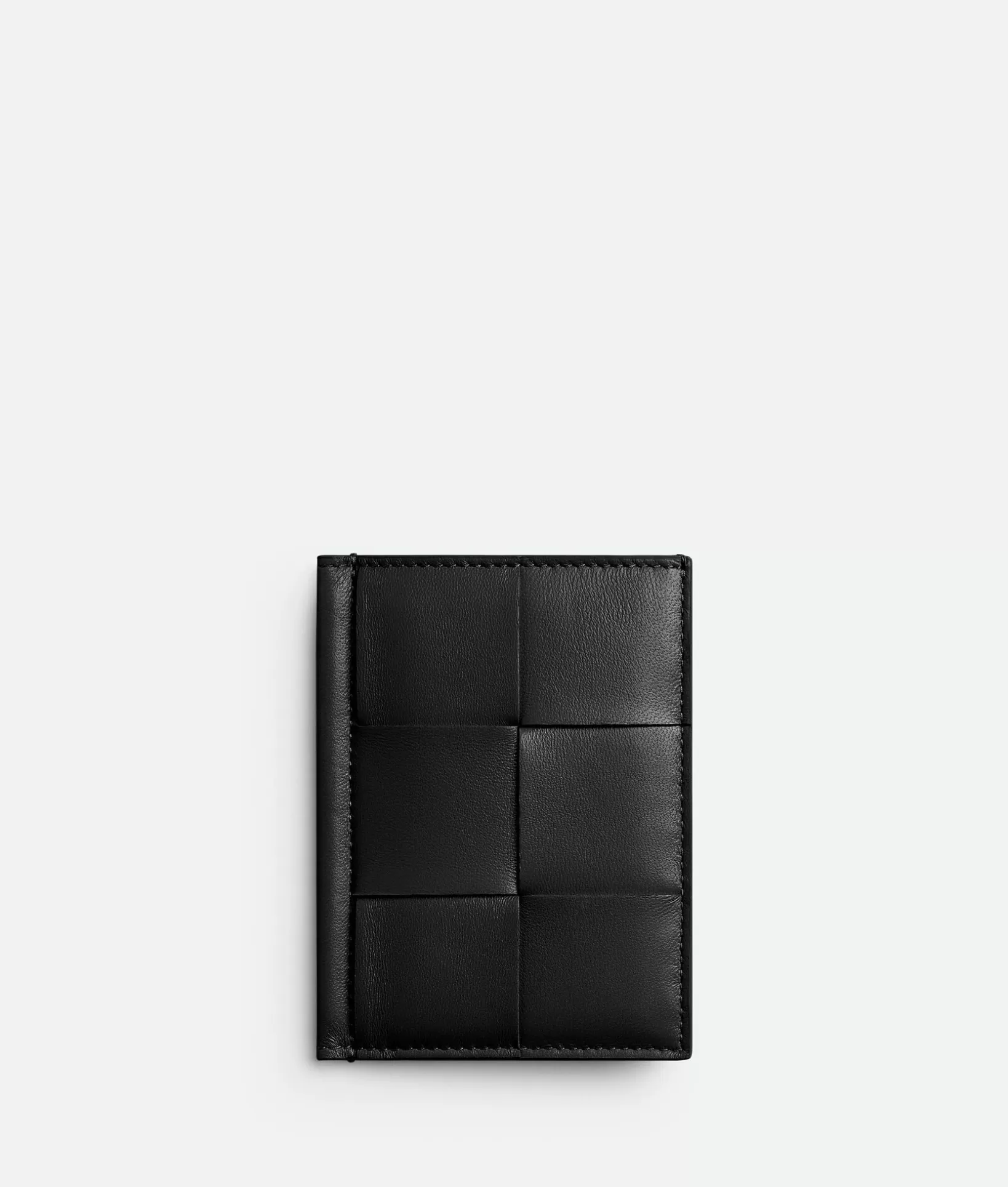 Card Cases>Bottega Veneta Cassette Slim Flap Card Case Black