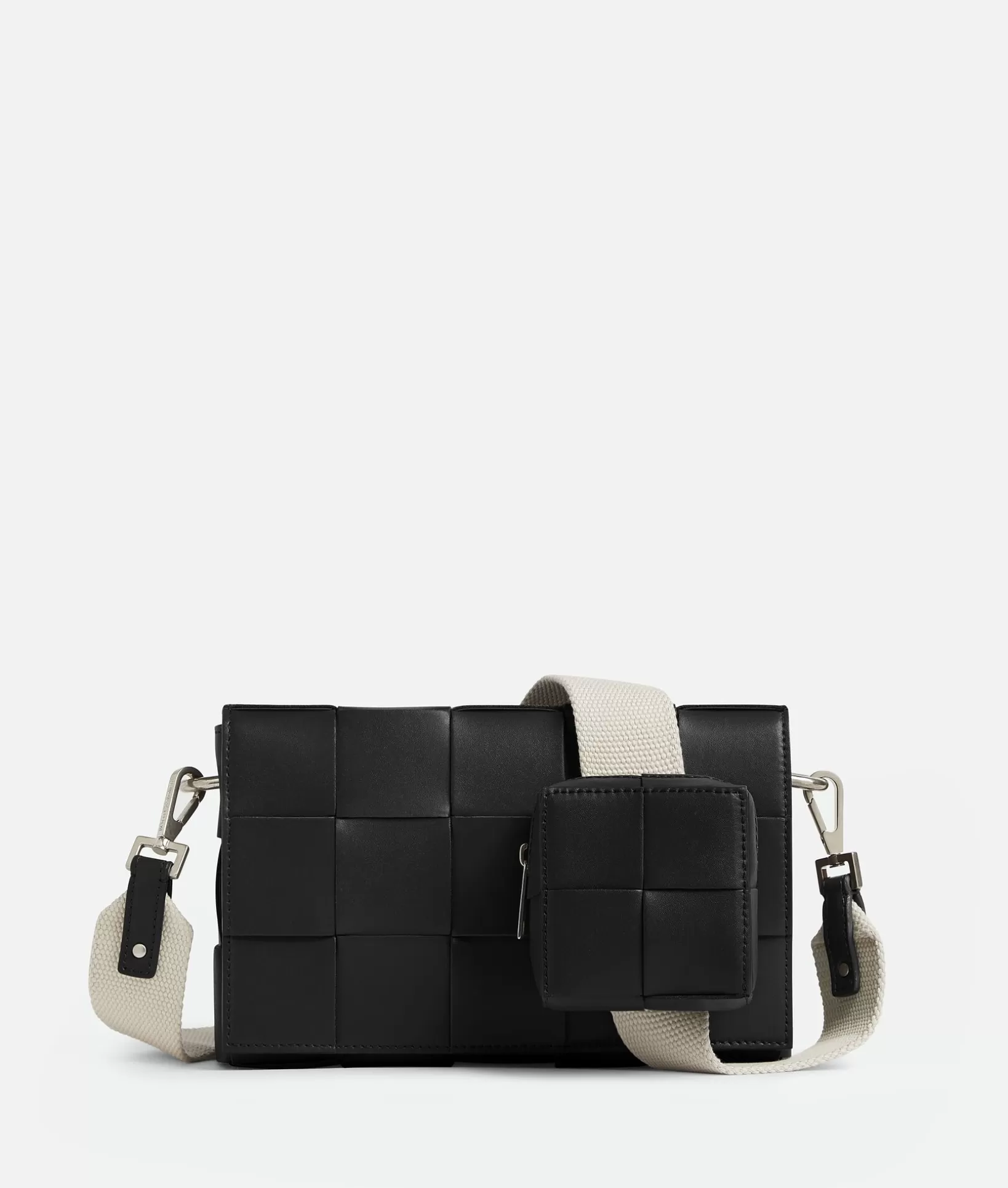 Crossbody>Bottega Veneta Cassette With Versatile Strap Black