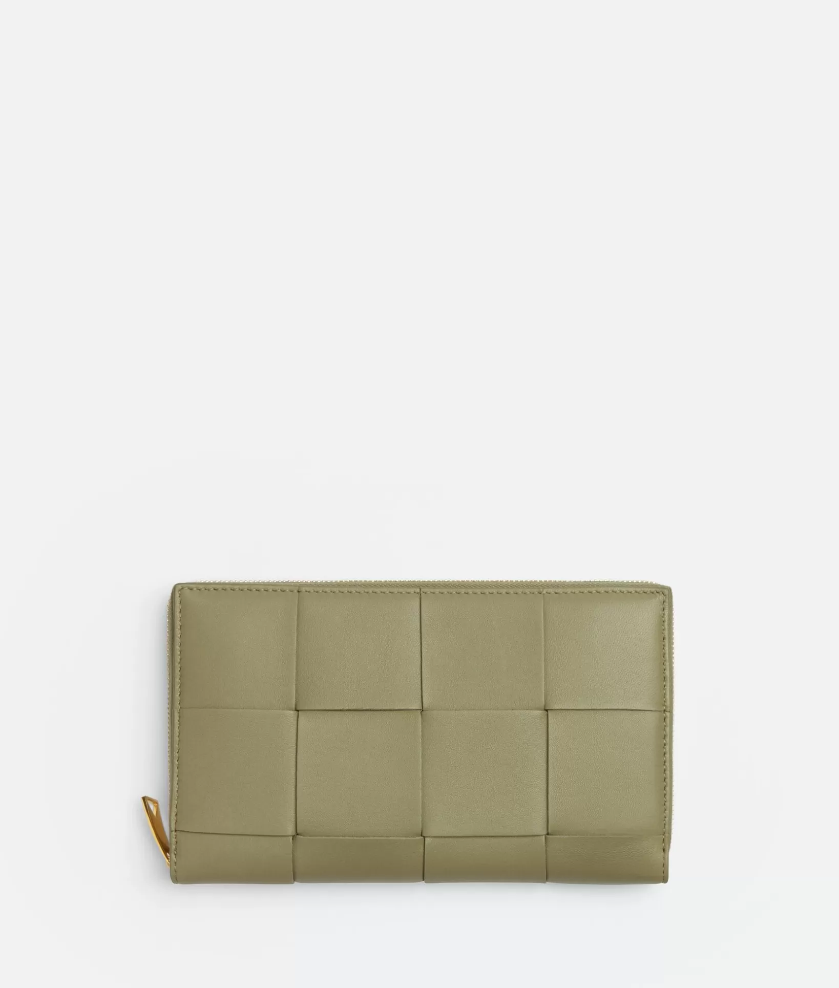 Long Wallets>Bottega Veneta Cassette Zip Around Wallet Travertine