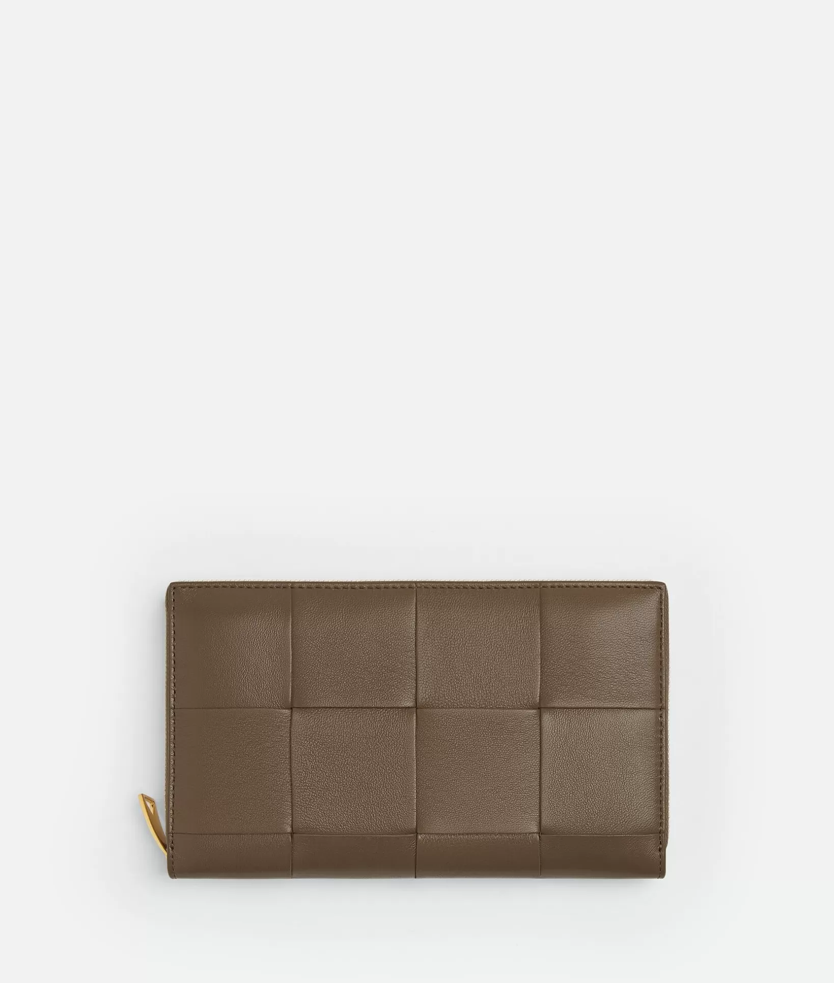 Long Wallets>Bottega Veneta Cassette Zip Around Wallet Taupe grey