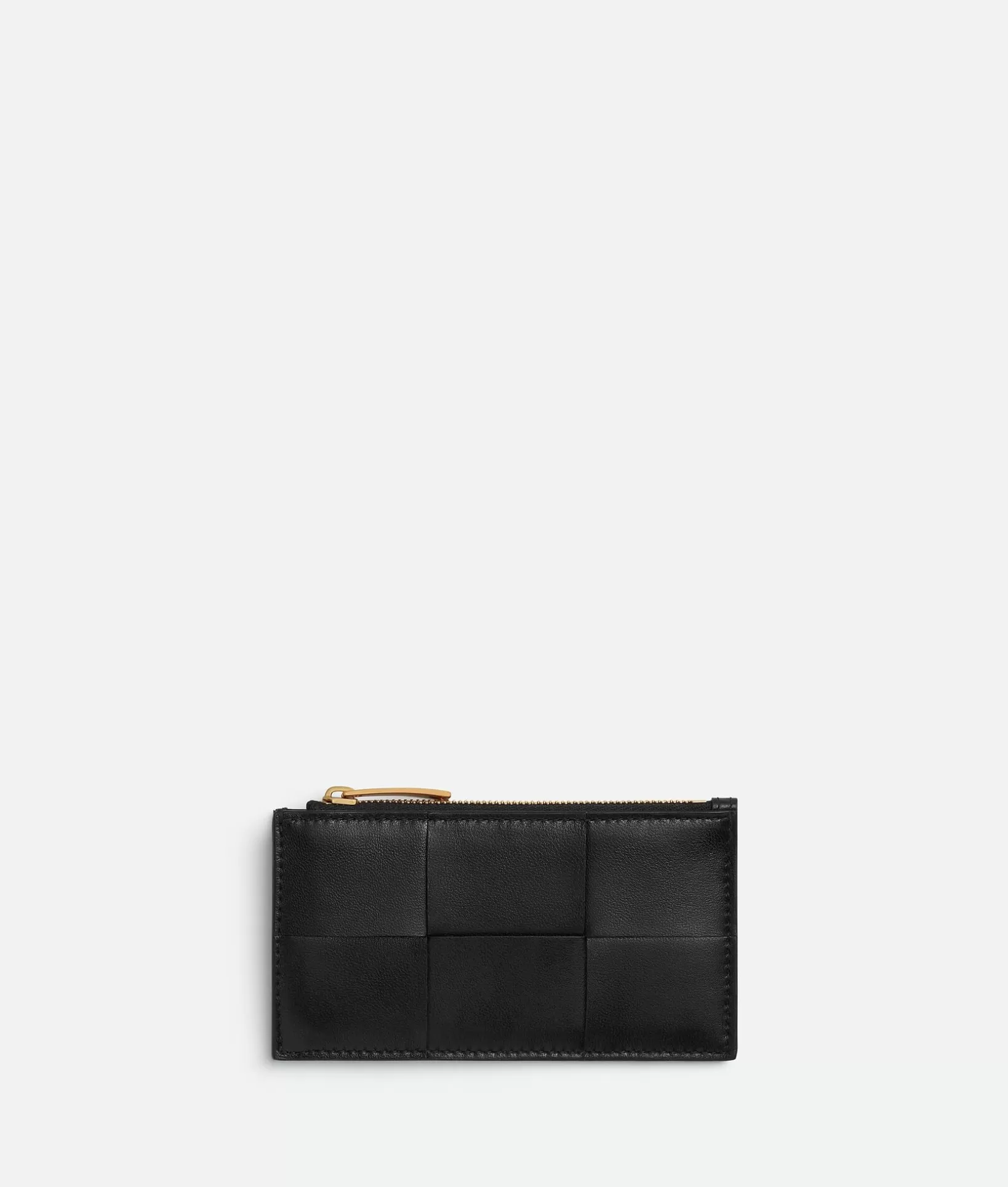 Card Cases>Bottega Veneta Cassette Zippered Card Case Black