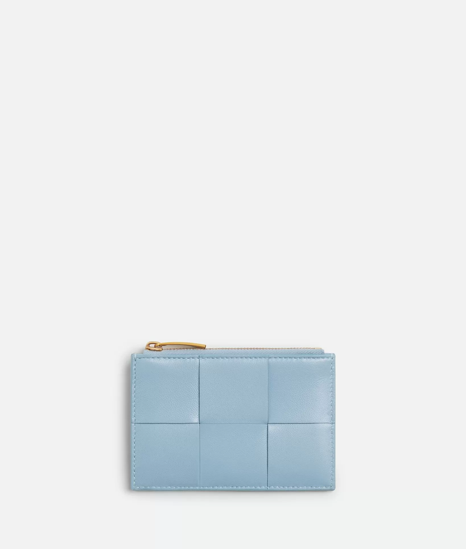 Card Cases>Bottega Veneta Cassette Zippered Card Case Ice