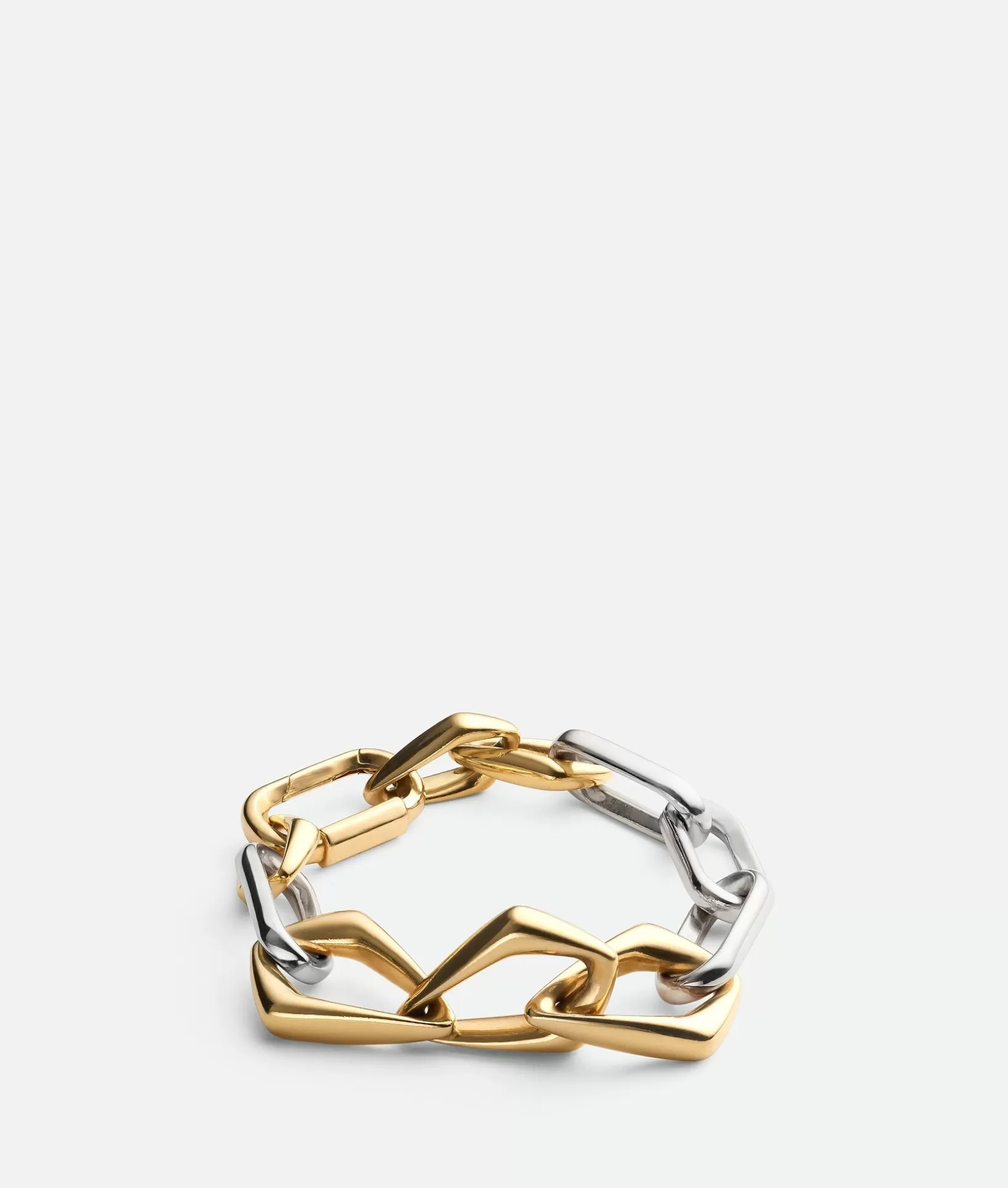 Bracelets>Bottega Veneta Chain Bracelet Silver/yellow gold