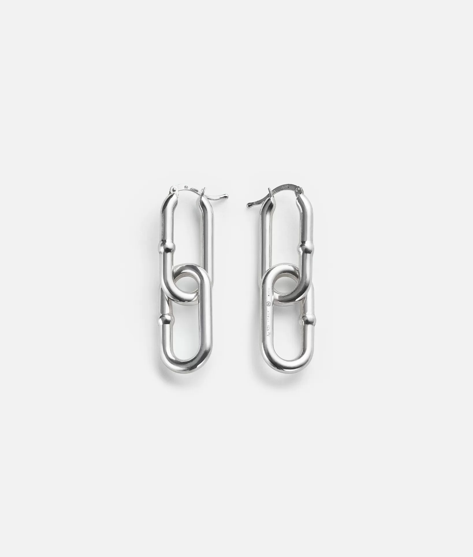 Earrings>Bottega Veneta Chain Earrings Silver