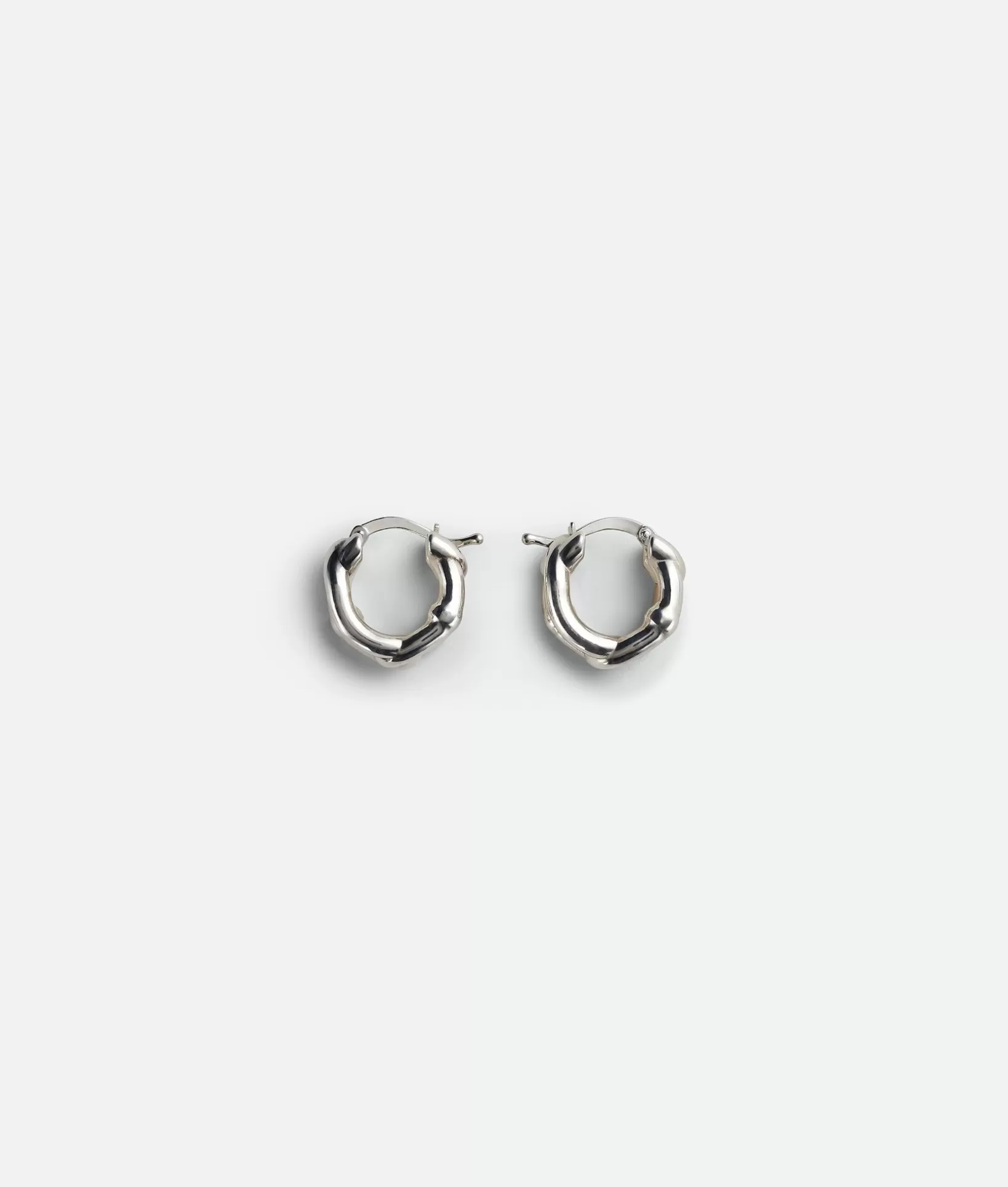 Earrings | Earrings>Bottega Veneta Chain Hoop Earrings Silver