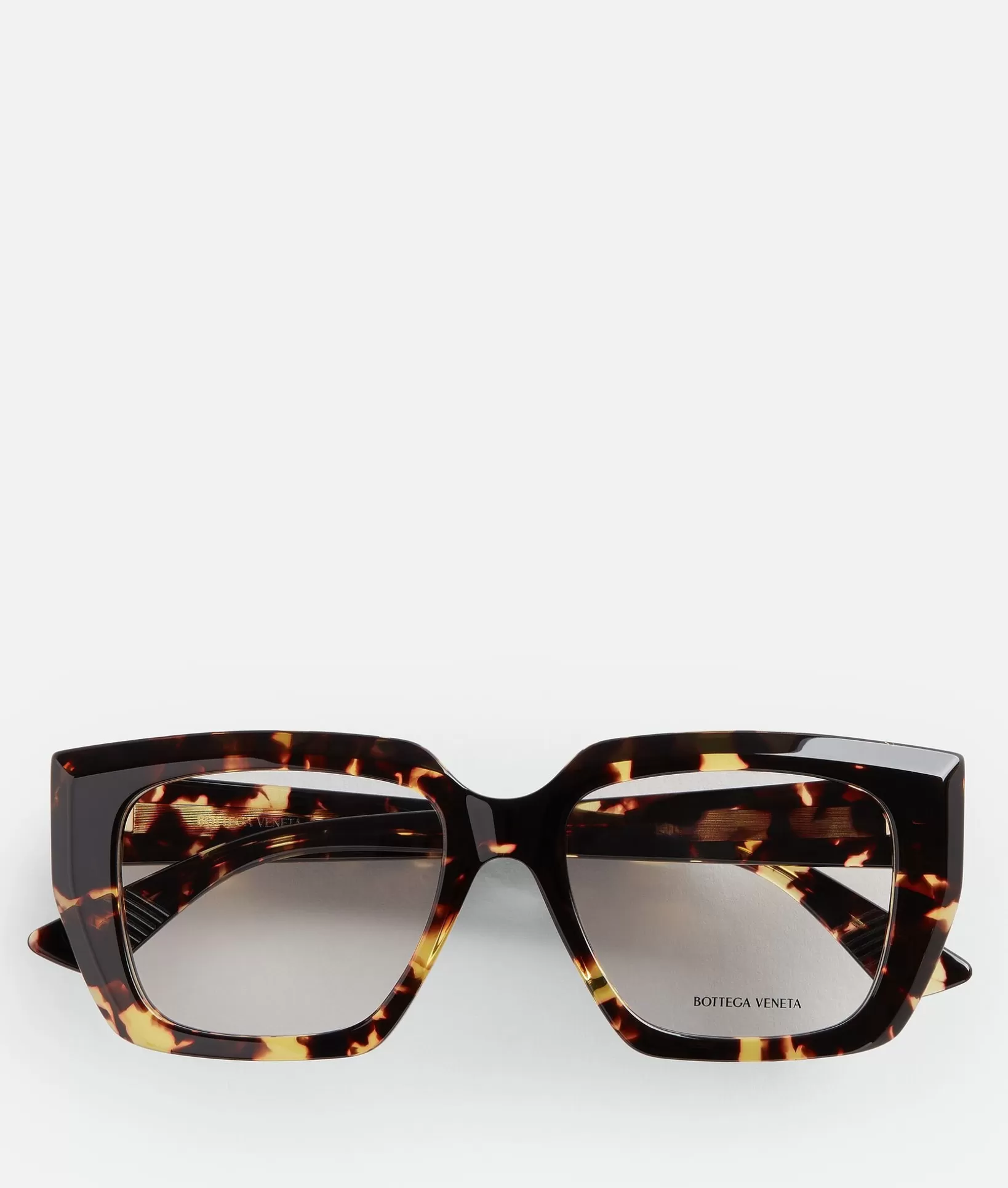 Opticals | Opticals>Bottega Veneta Classic Acetate Square Eyeglasses Havana/transparent