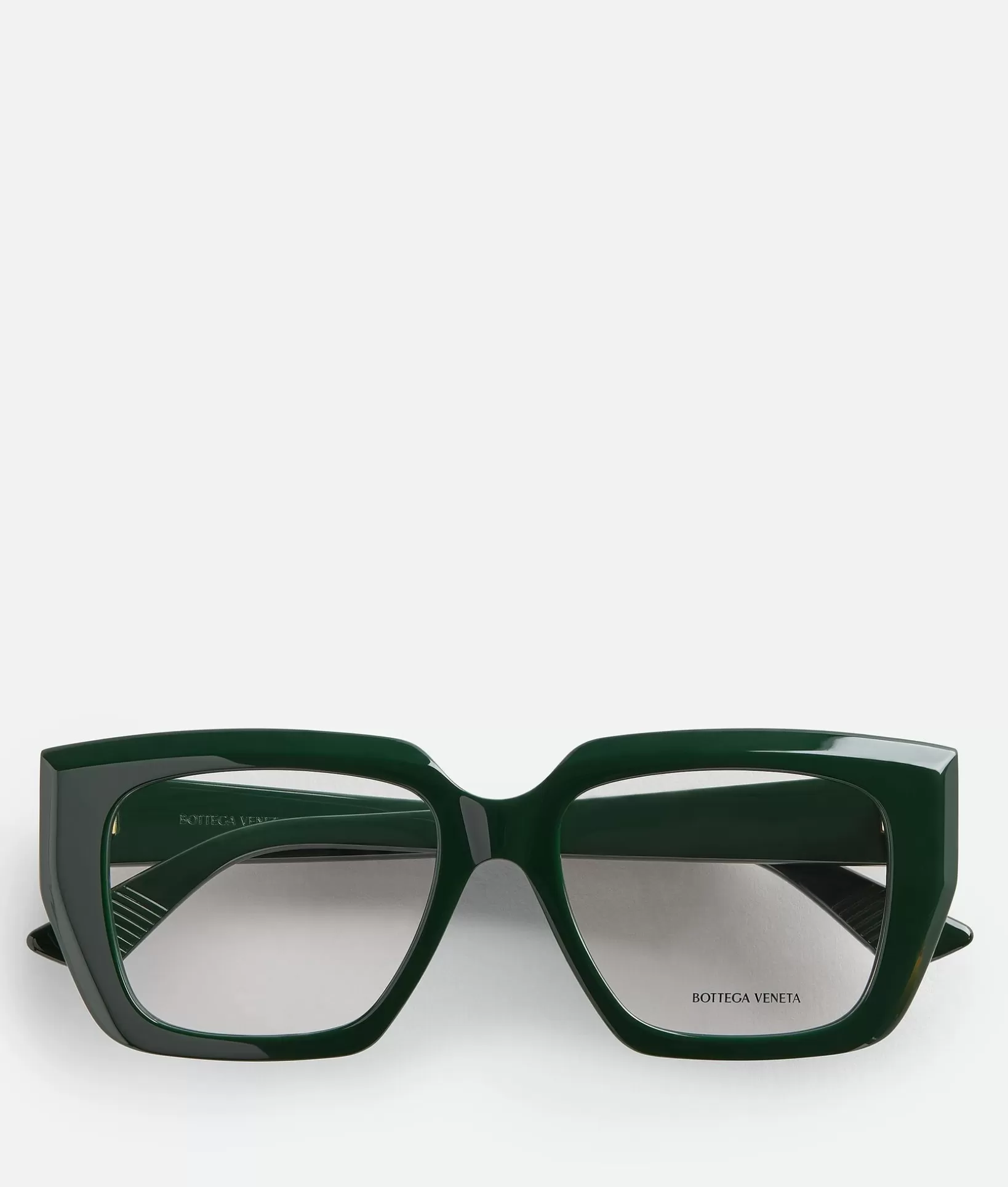 Opticals | Opticals>Bottega Veneta Classic Acetate Square Eyeglasses Green/transparent