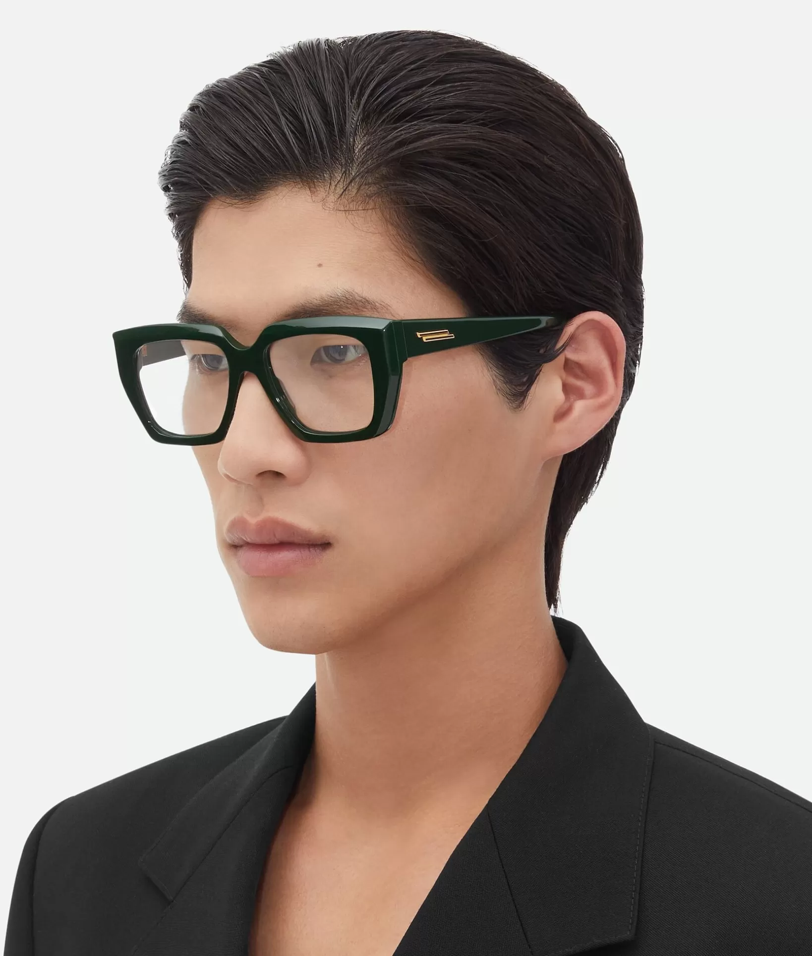 Opticals | Opticals>Bottega Veneta Classic Acetate Square Eyeglasses Green/transparent