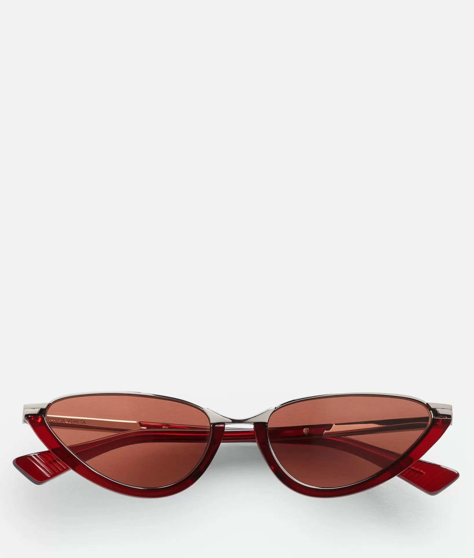 Sunglasses | Sunglasses>Bottega Veneta Classic Cat Eye Sunglasses Red/brown