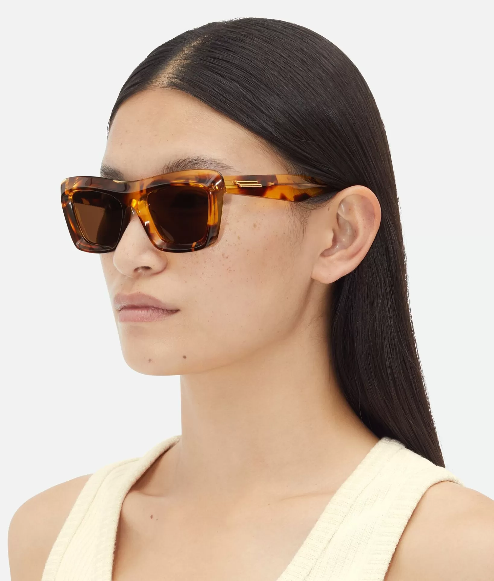 Sunglasses | Sunglasses>Bottega Veneta Classic Cat Eye Sunglasses Havana/brown