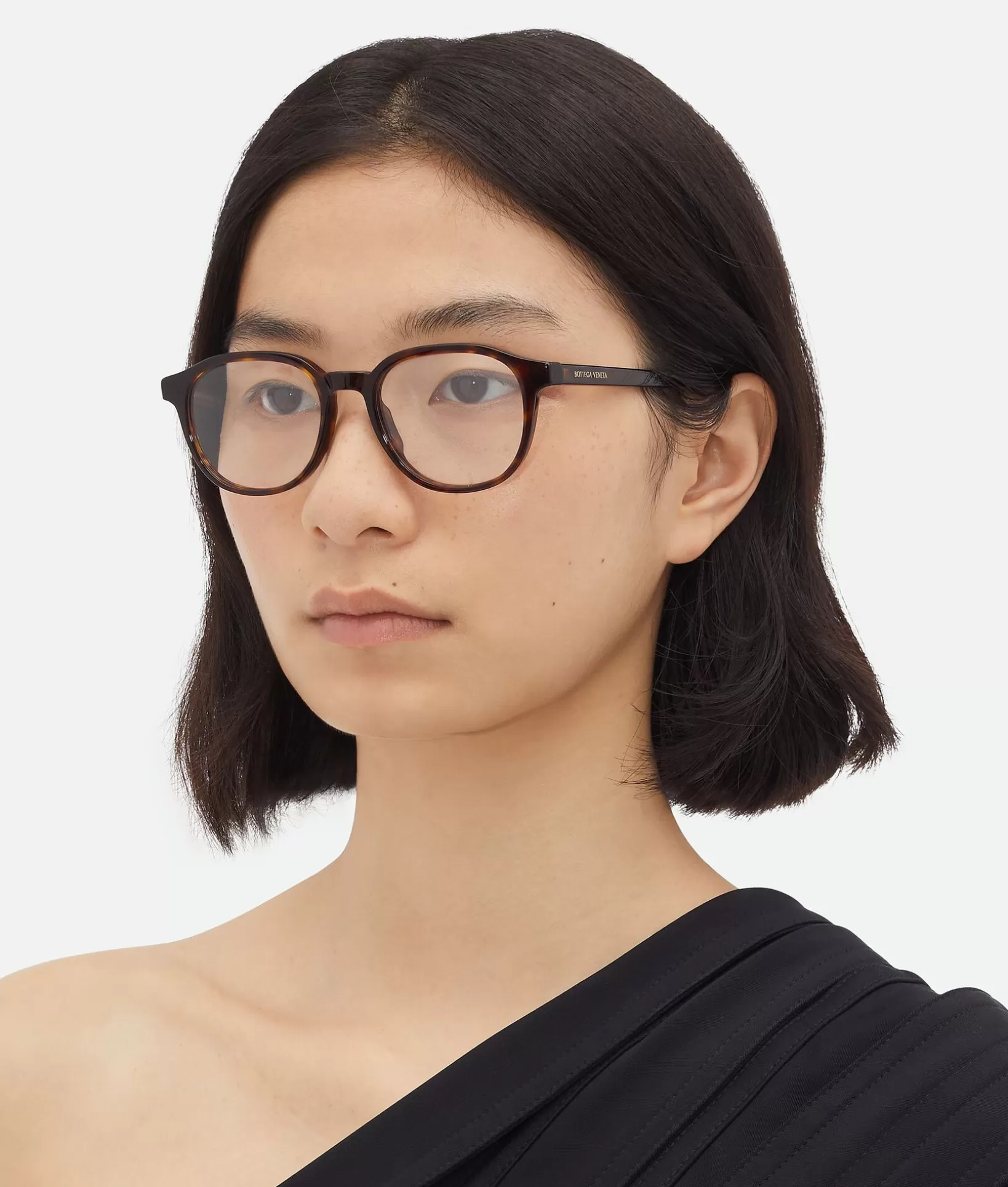 Opticals | Opticals>Bottega Veneta Classic Panthos Eyeglasses Havana/transparent