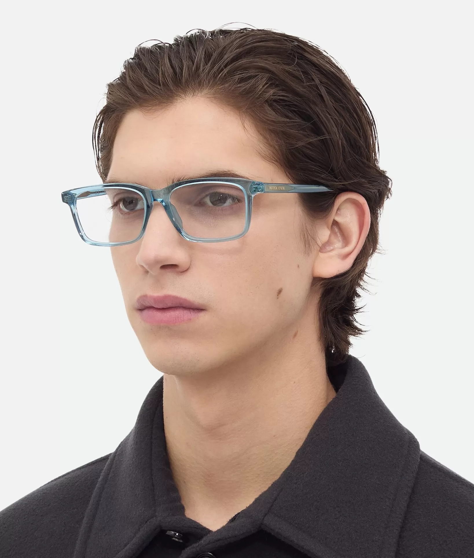 Opticals | Opticals>Bottega Veneta Classic Rectangular Eyeglasses Light blue/transparent