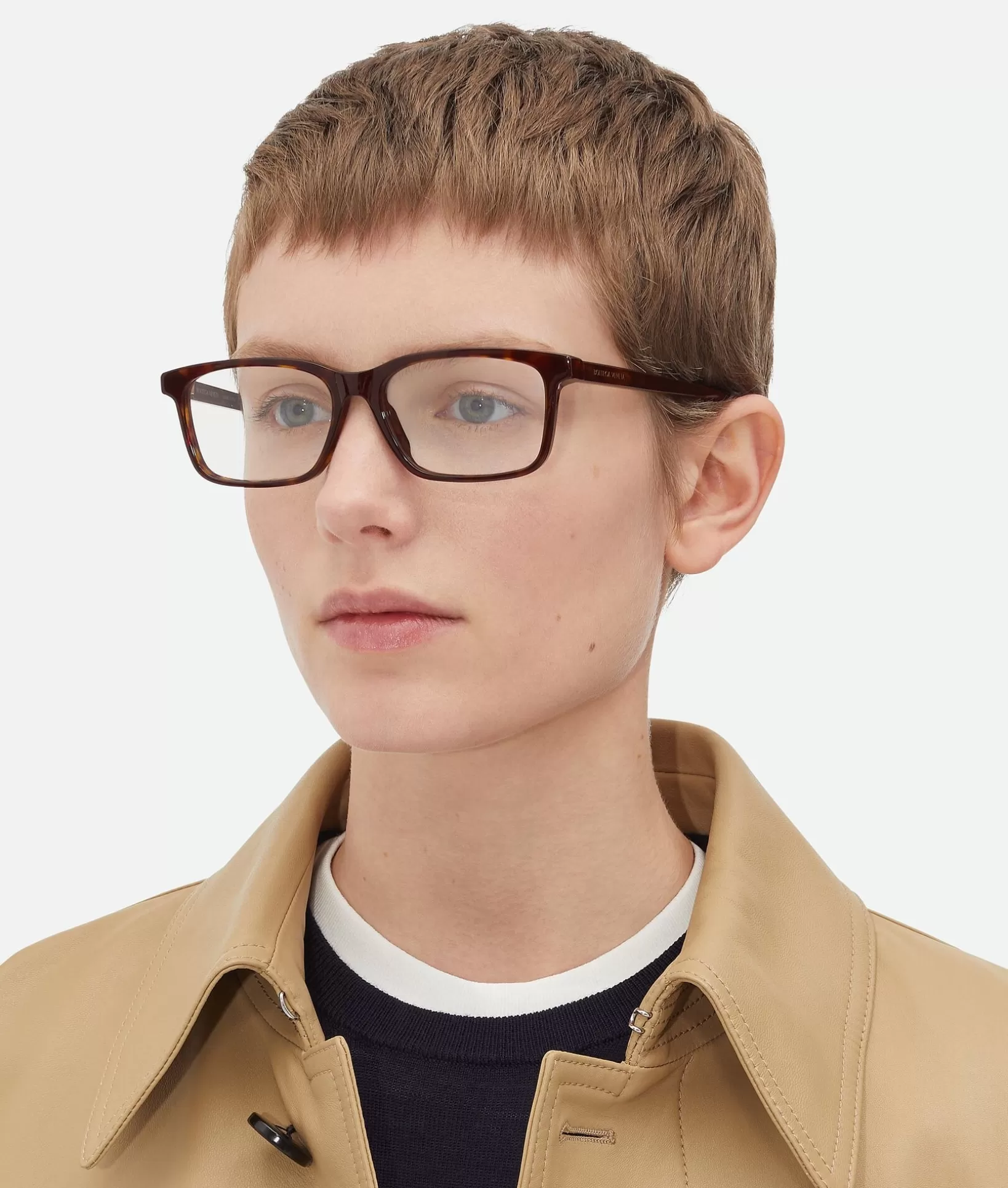 Opticals | Opticals>Bottega Veneta Classic Rectangular Eyeglasses Havana/transparent